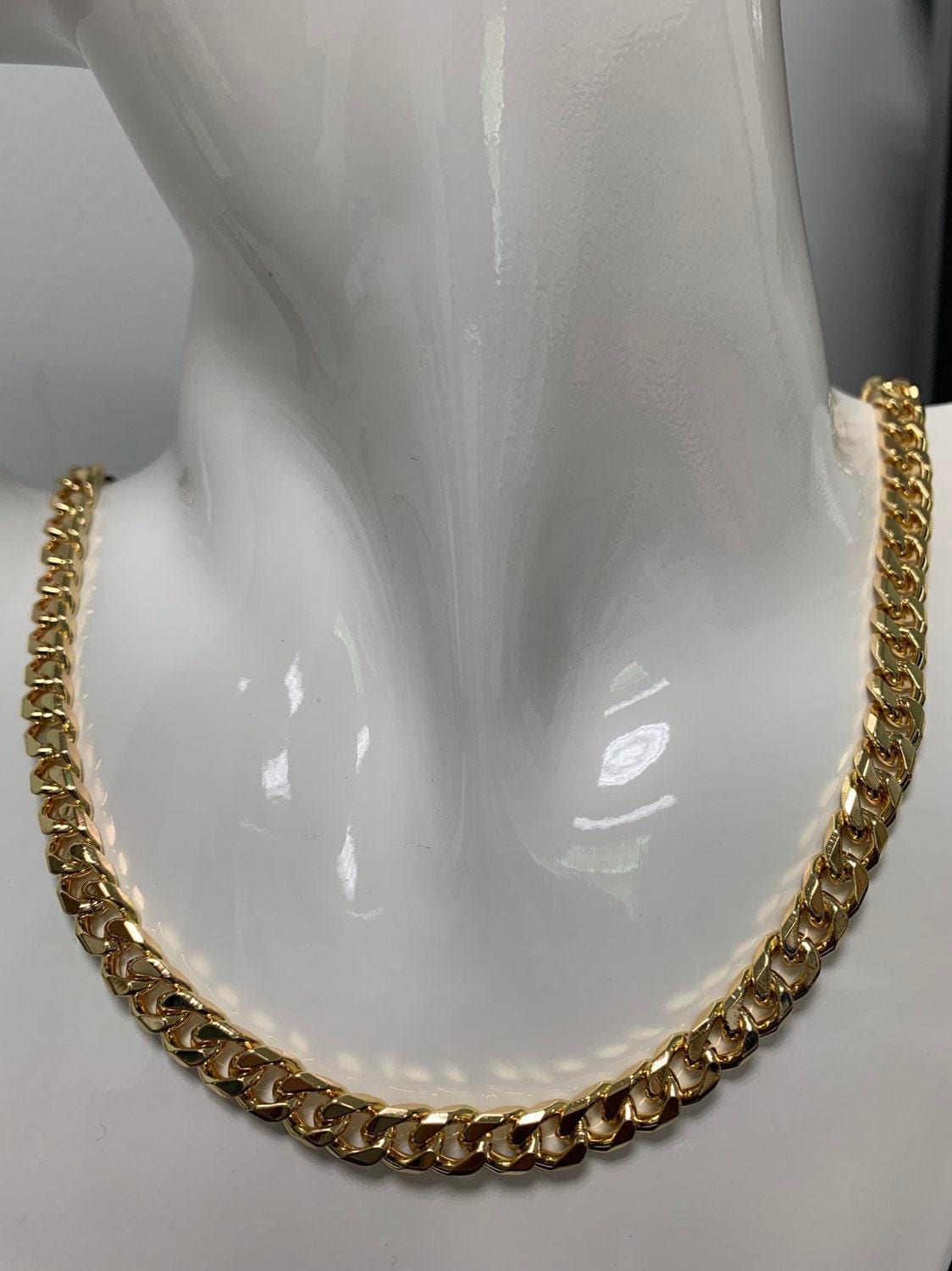 24k gold filled 6.8mm cuban curb chain by yard, cuban curb chain, wholesale bulk roll chain for diy craft, thickness 2.5mm,roll-305