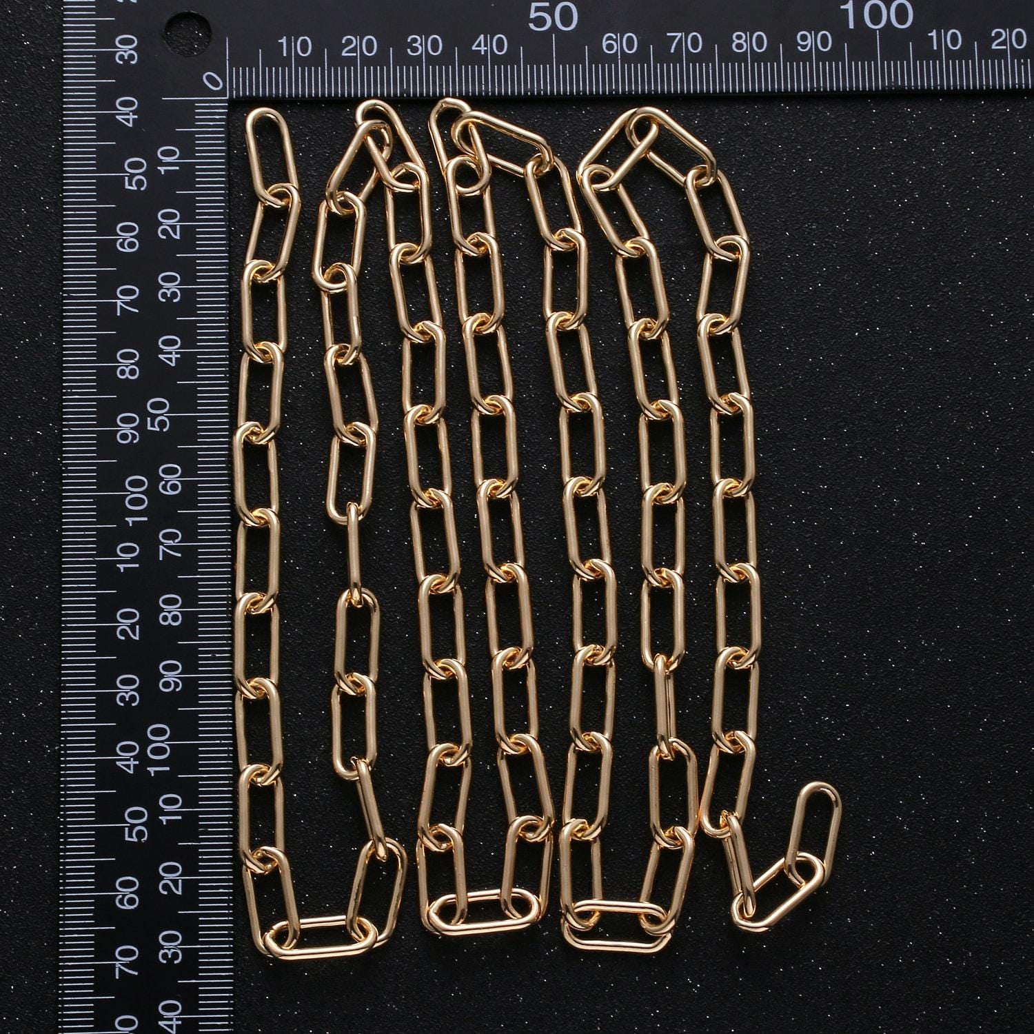 18k gold 1.5mm thick paperclip rolo cable chain by yard, gold plated cable rolo chain,wholesale bulk roll chain for diy jewelry,272