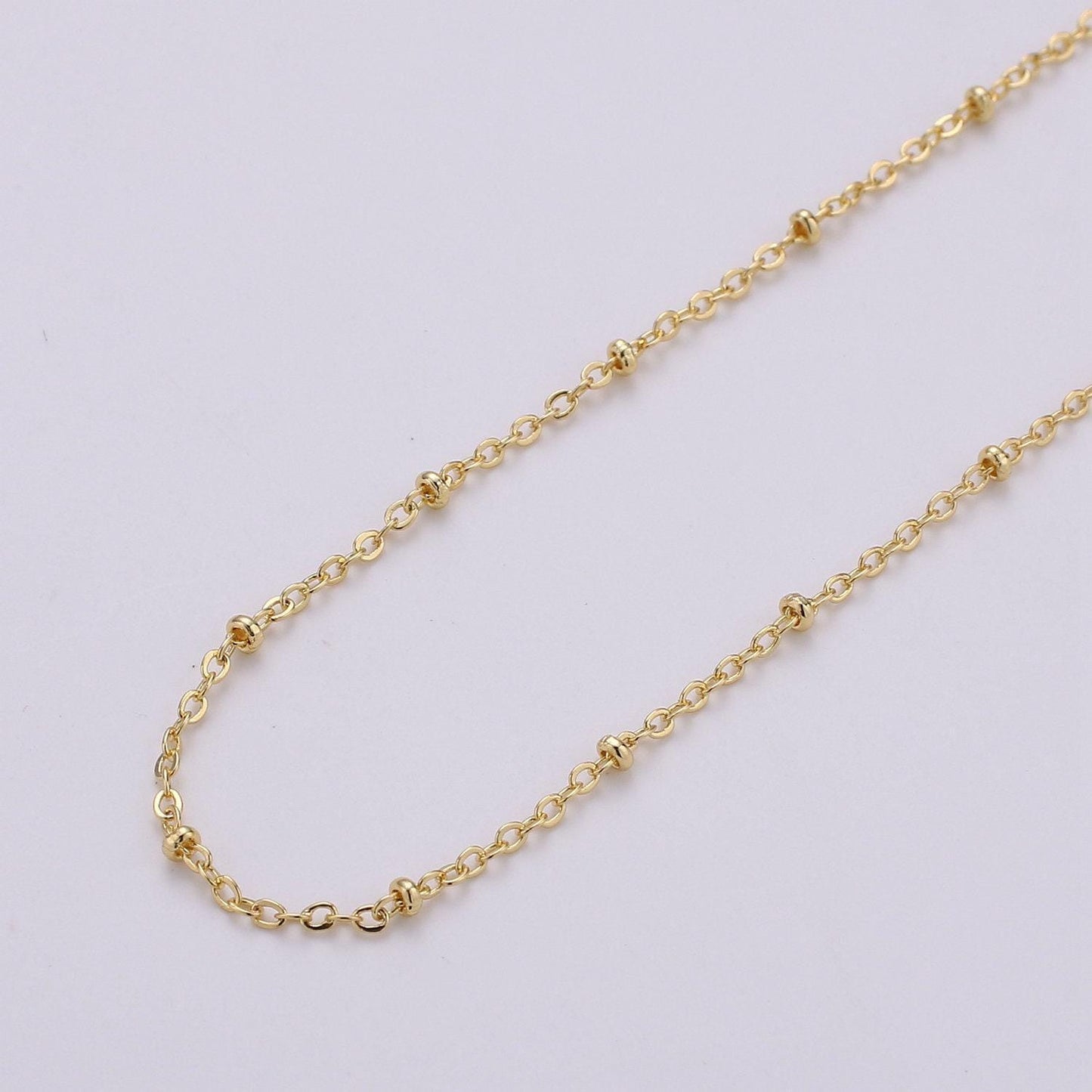 Beads and rolo chain by yard, rosary chain,  great quality bulk chain for jewelry necklace, bracelet, anklet supplies, 133