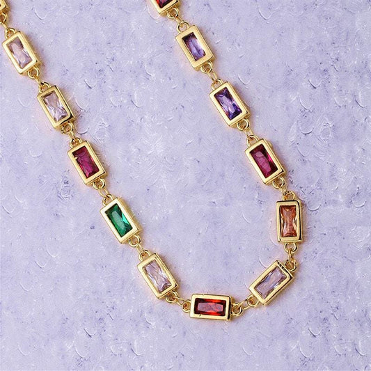 14k gold micro pave colorful charm chain by yard, cz charm specialty link chain by foot, chain size 11.5x5mm, roll- 106,107