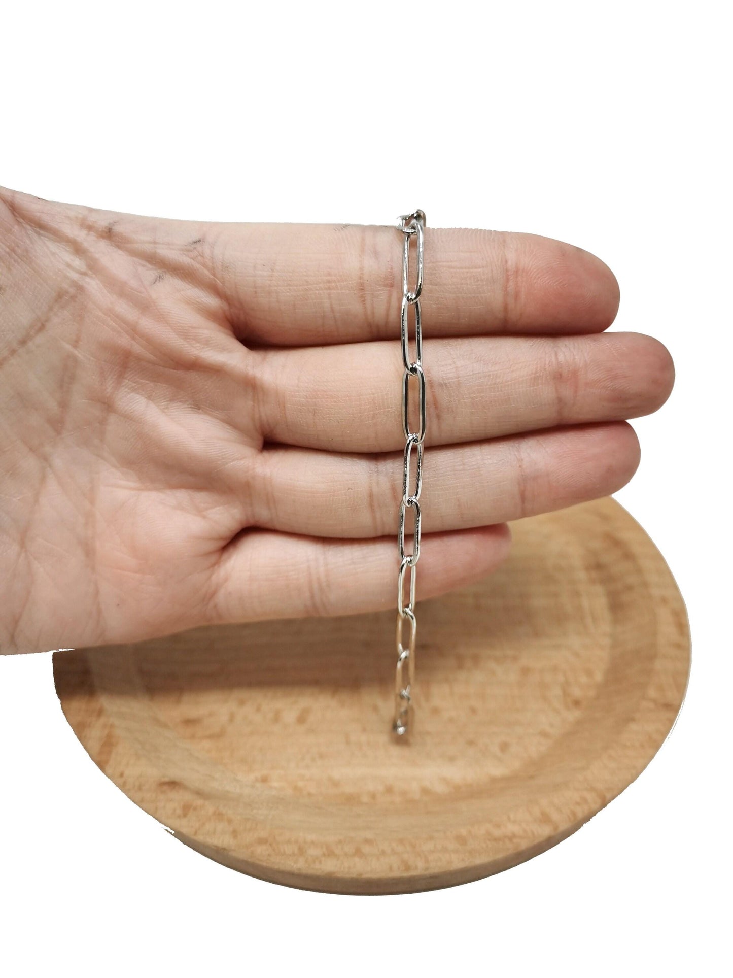 Gold paperclip chain by yard, oval link chain, wholesale bulk roll chain for diyjewelry, thickness 0.7mm,72,95