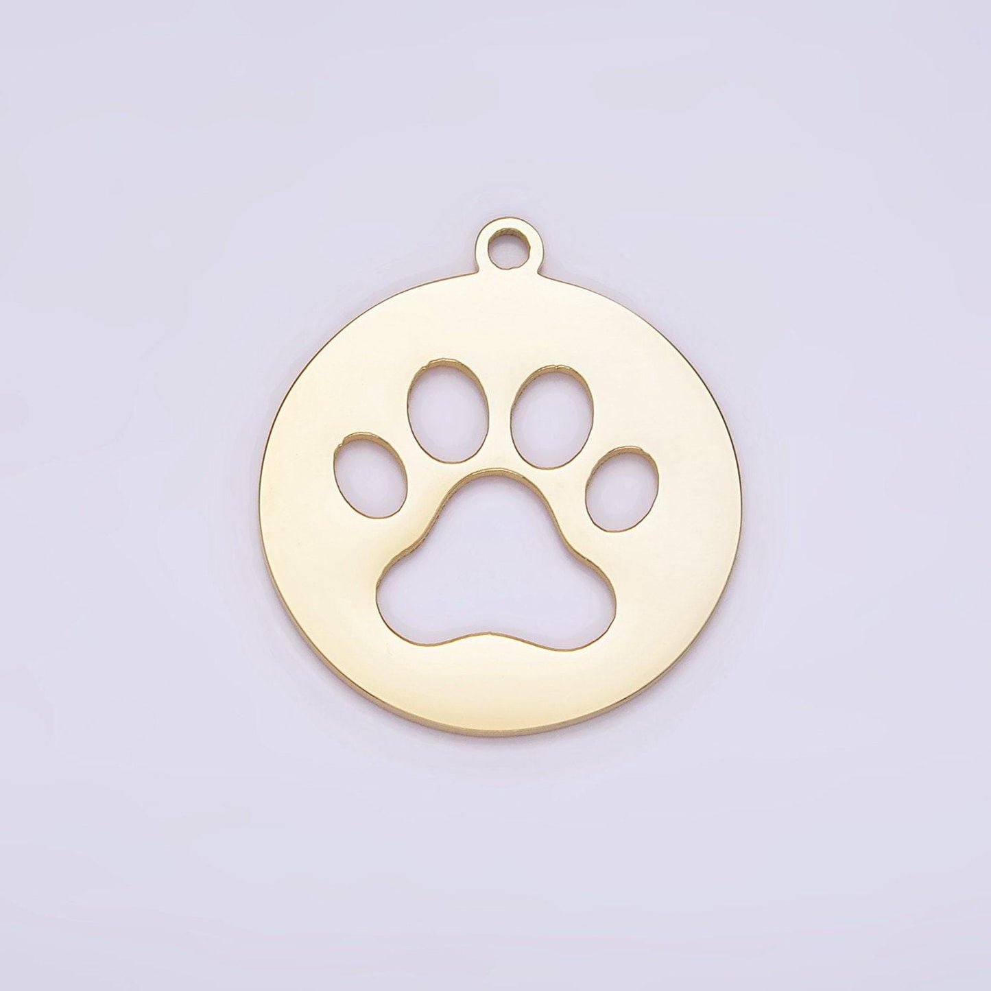 Mini dog paw charm for bracelet necklace earring component stainless steel puppy bear animal pendant p-1239