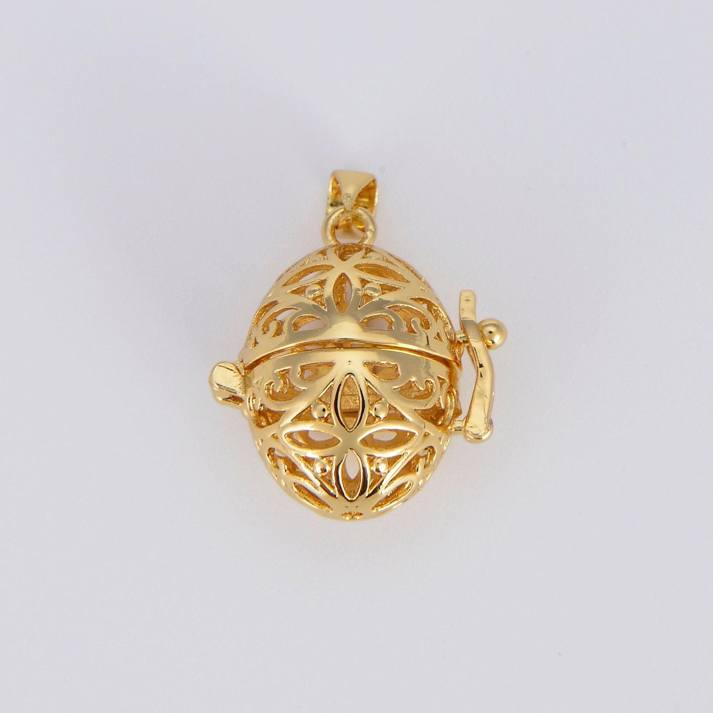 Healing stone cage locket pendant gold egg pendant, gemstone diffused jewelry making, diy gemstone natural stone locket charms necklace,h740
