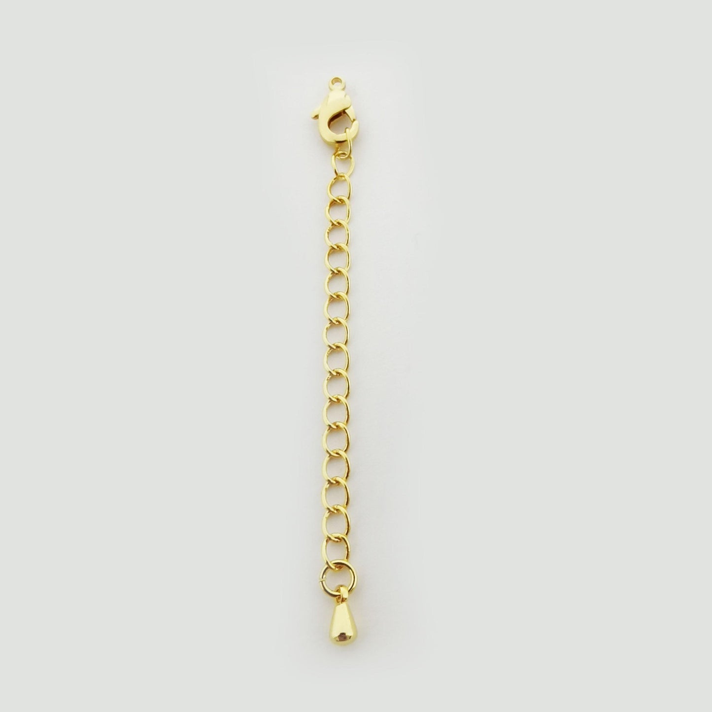 Extender gold filled chain with lobster clasp for diy bracelet necklace jewelry making - l-310