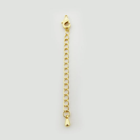 Extender gold filled chain with lobster clasp for diy bracelet necklace jewelry making - l-310