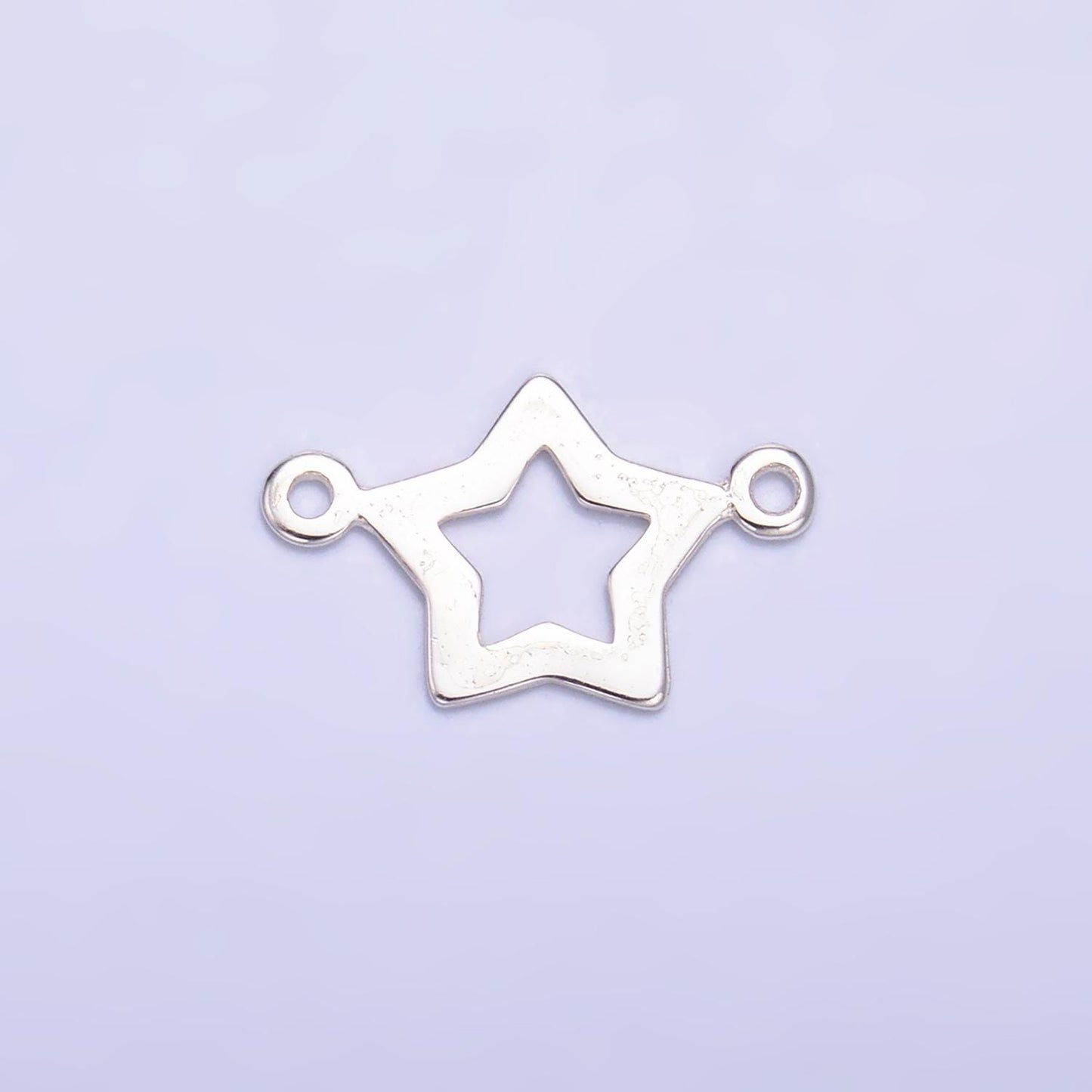 Sterling Silver S925 Mini Star Charm Connector Gold Vermeil Celestial Link Connector for bracelet | SL-621