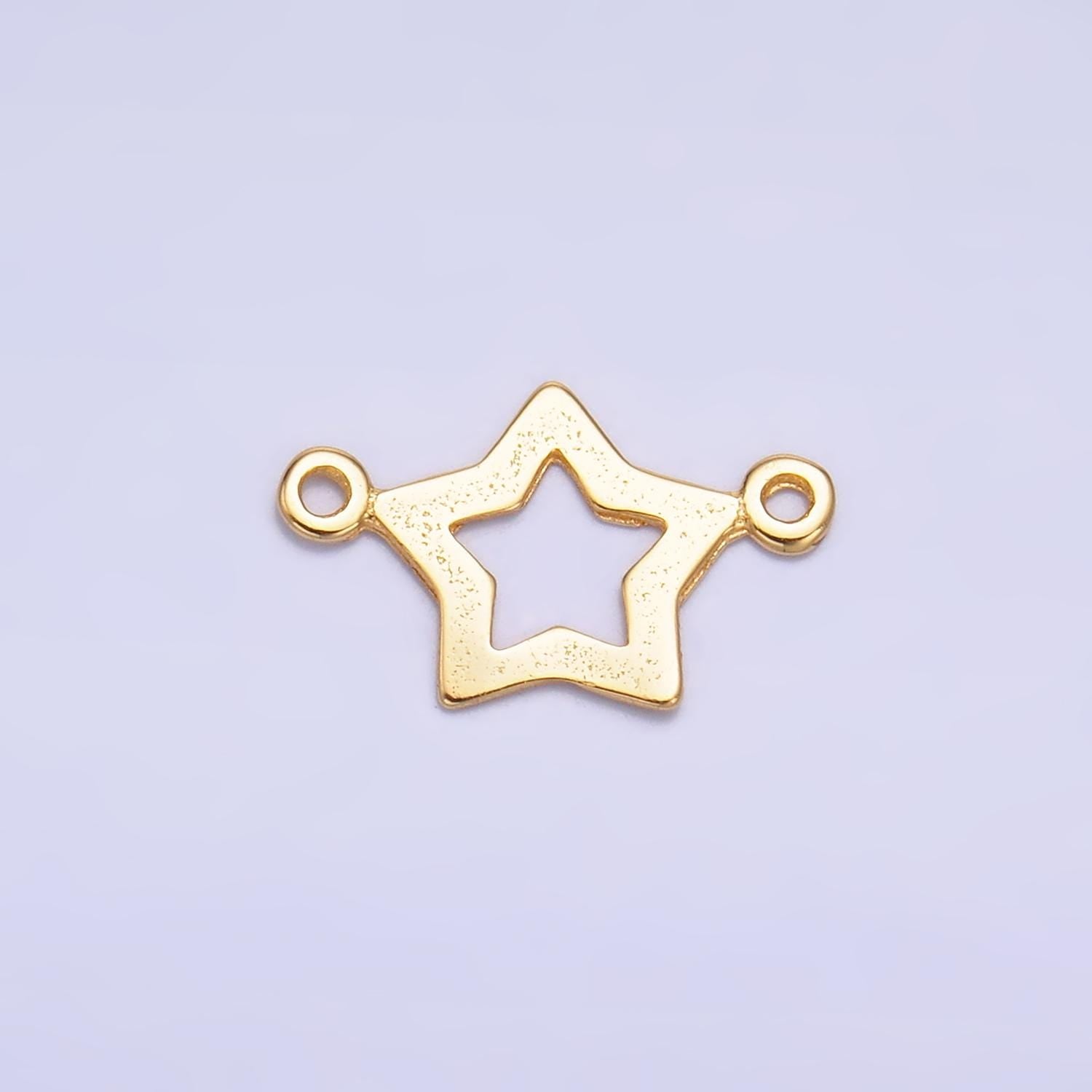 Sterling Silver S925 Mini Star Charm Connector Gold Vermeil Celestial Link Connector for bracelet | SL-621