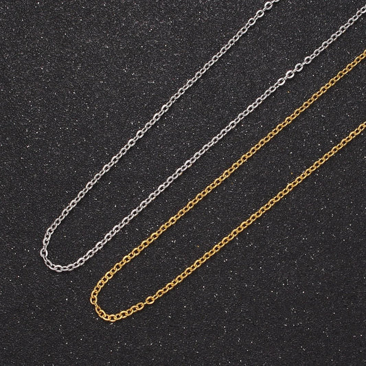 24k gold filled cable chain dainty chain simple everyday layering necklace wa-732