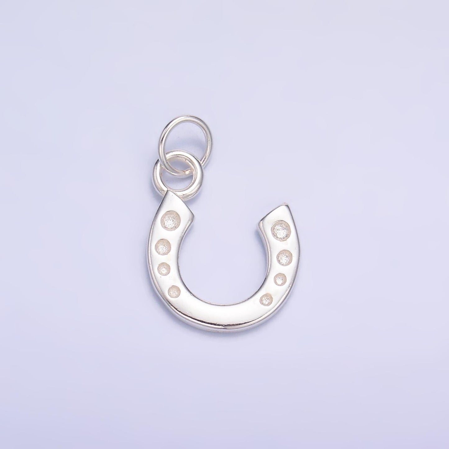 Mini sterling silver horseshoe charm lucky horseshoe pendant Gold Vermeil Lucky Charm | sl-624