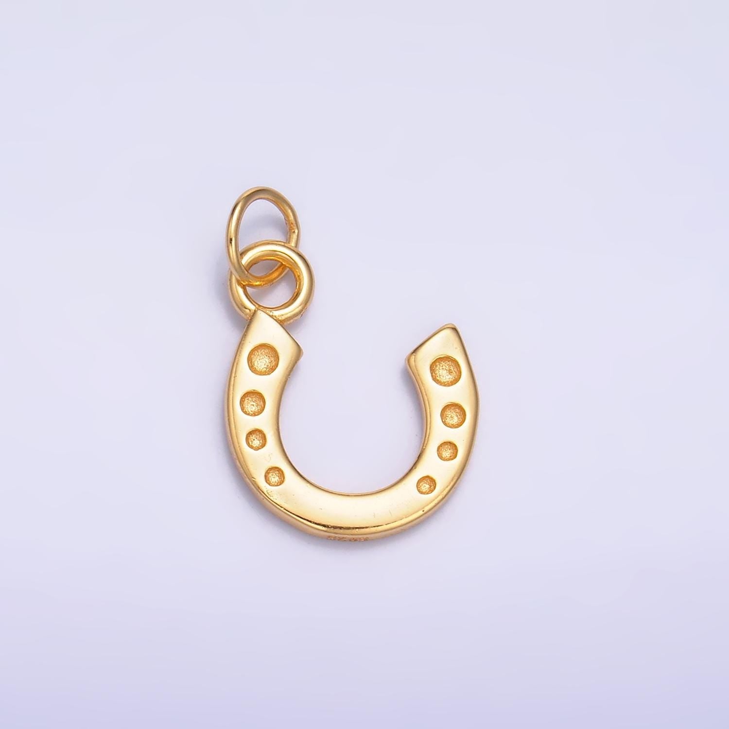 Mini sterling silver horseshoe charm lucky horseshoe pendant Gold Vermeil Lucky Charm | sl-624