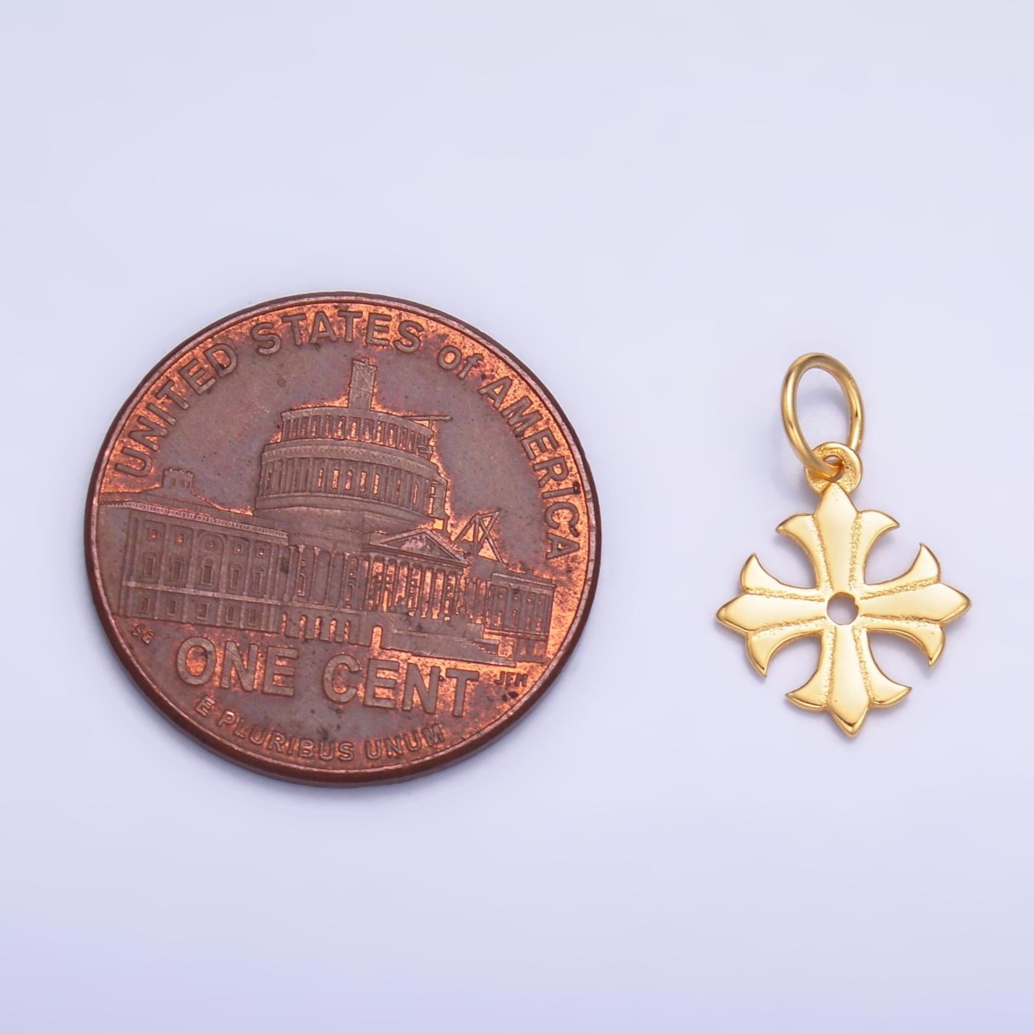 S925 sterling silver cross English Cross pendant, small religious charm | SL-623