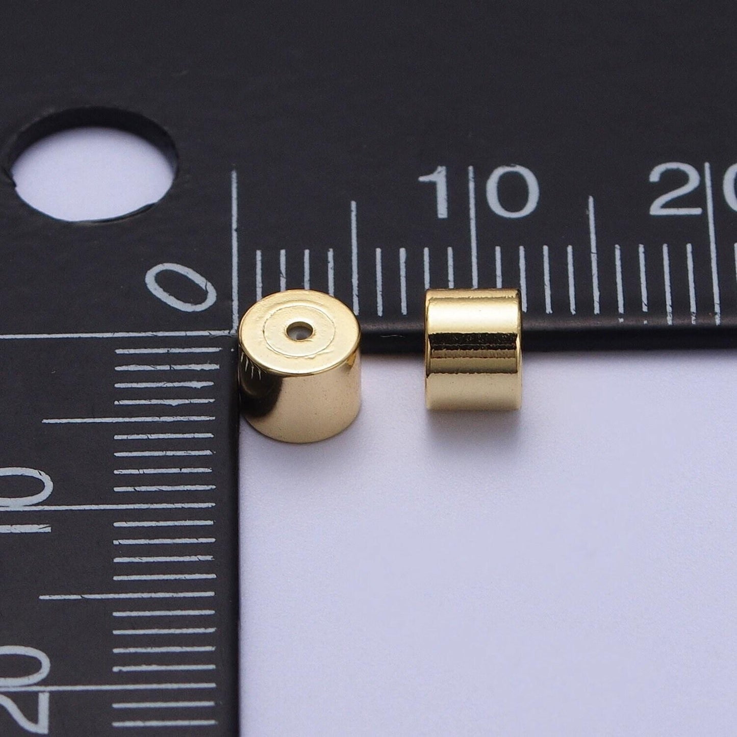 Minimalist cylinder earrings backings jewelry supply (12 pieces) set in gold & silver | k074 k076