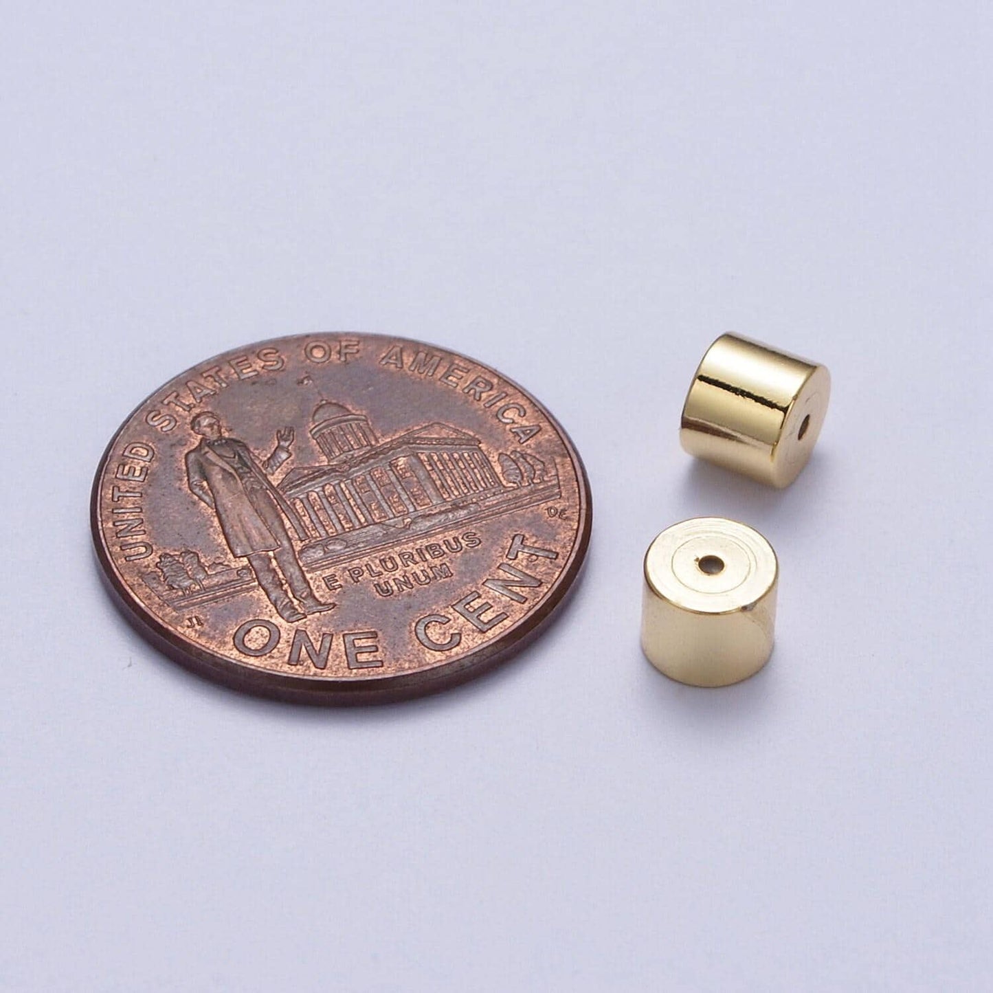 Minimalist cylinder earrings backings jewelry supply (12 pieces) set in gold & silver | k074 k076