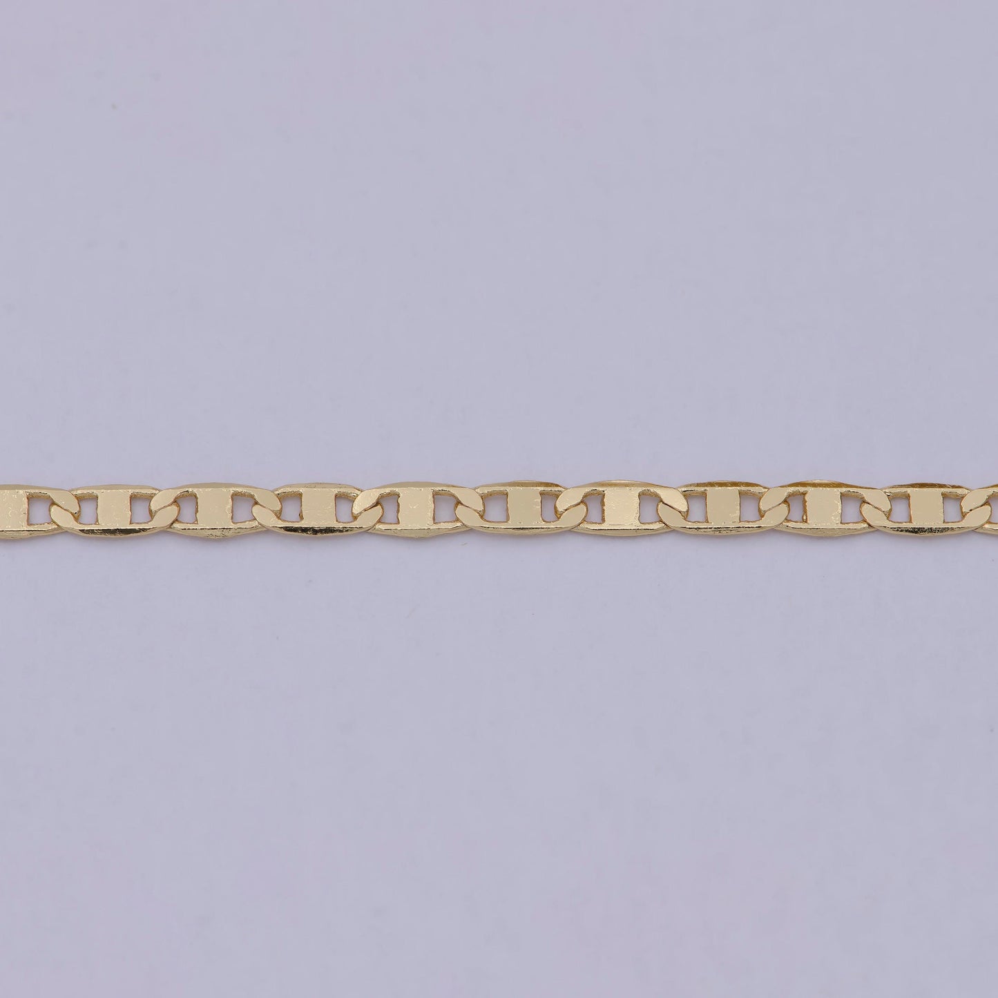 Gold anchor chain by yard, mariner chain, figure 8 chain wholesale bulk roll chain for jewelry making roll-586