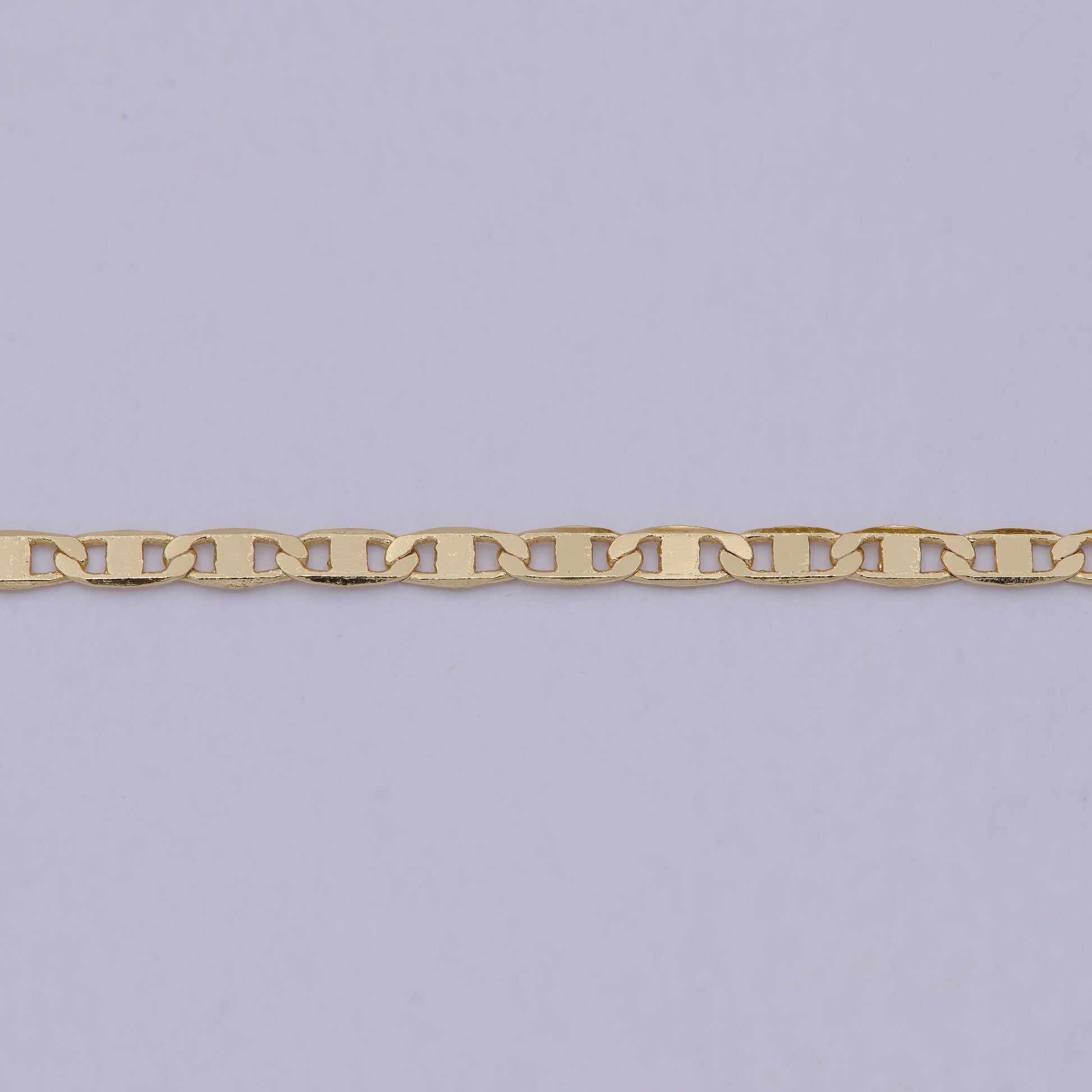 Gold anchor chain by yard, mariner chain, figure 8 chain wholesale bulk roll chain for jewelry making roll-586