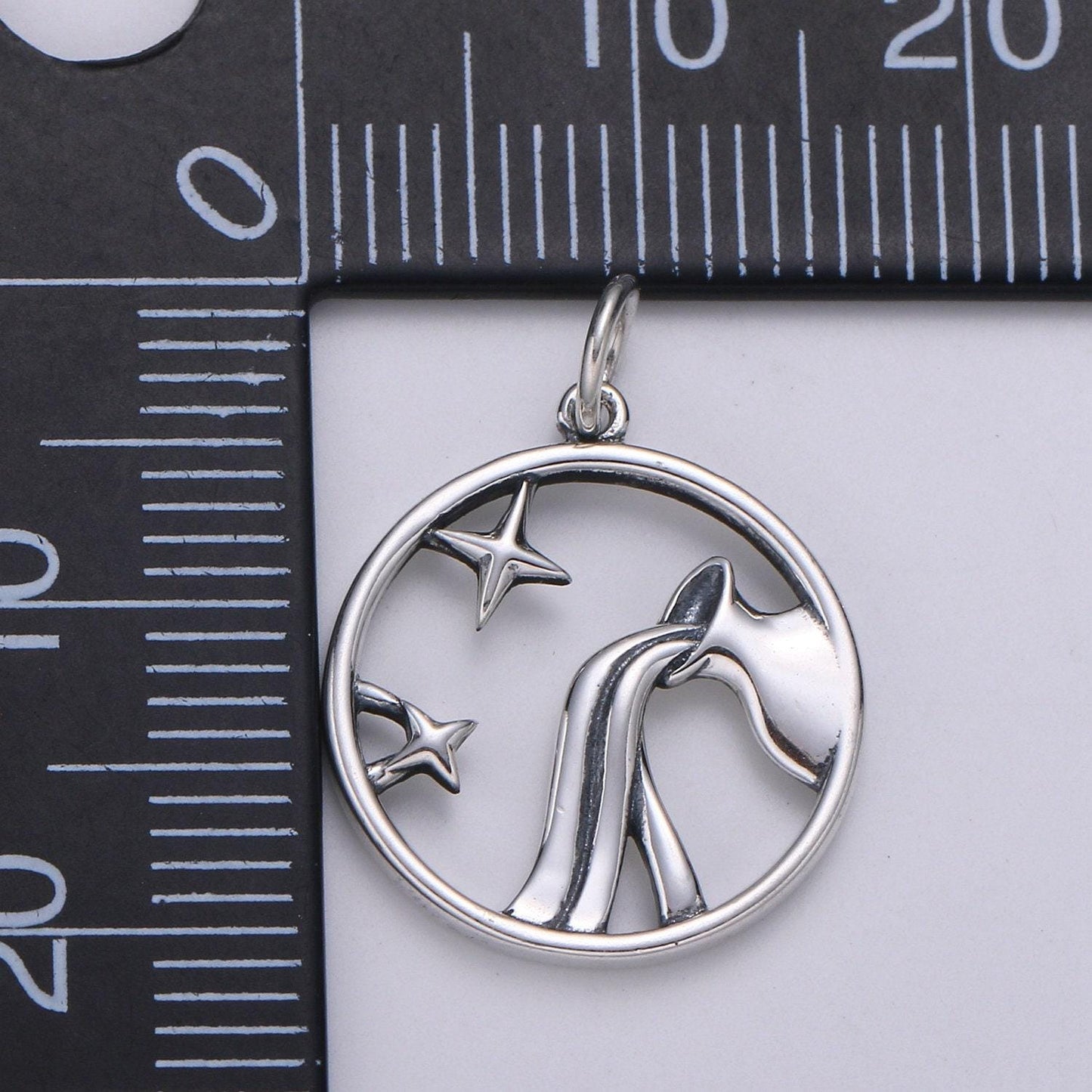 S925 sterling silver zodiac constellation charms, zodiac symbol, horoscope charm, dainty silver astrological zodiac sign minimalist jewelry