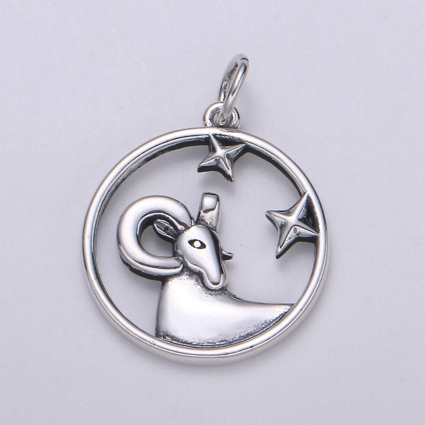 S925 sterling silver zodiac constellation charms, zodiac symbol, horoscope charm, dainty silver astrological zodiac sign minimalist jewelry