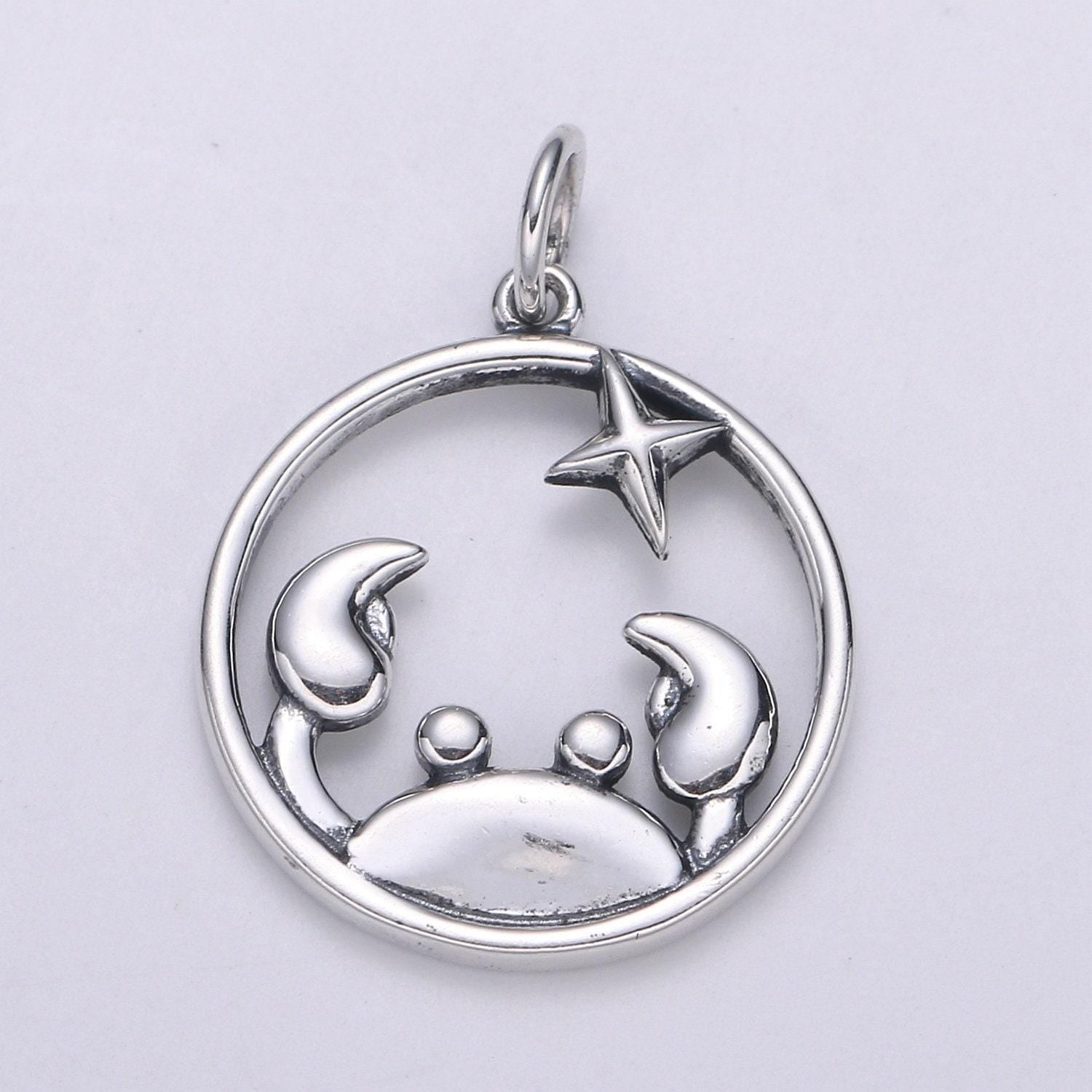 S925 sterling silver zodiac constellation charms, zodiac symbol, horoscope charm, dainty silver astrological zodiac sign minimalist jewelry