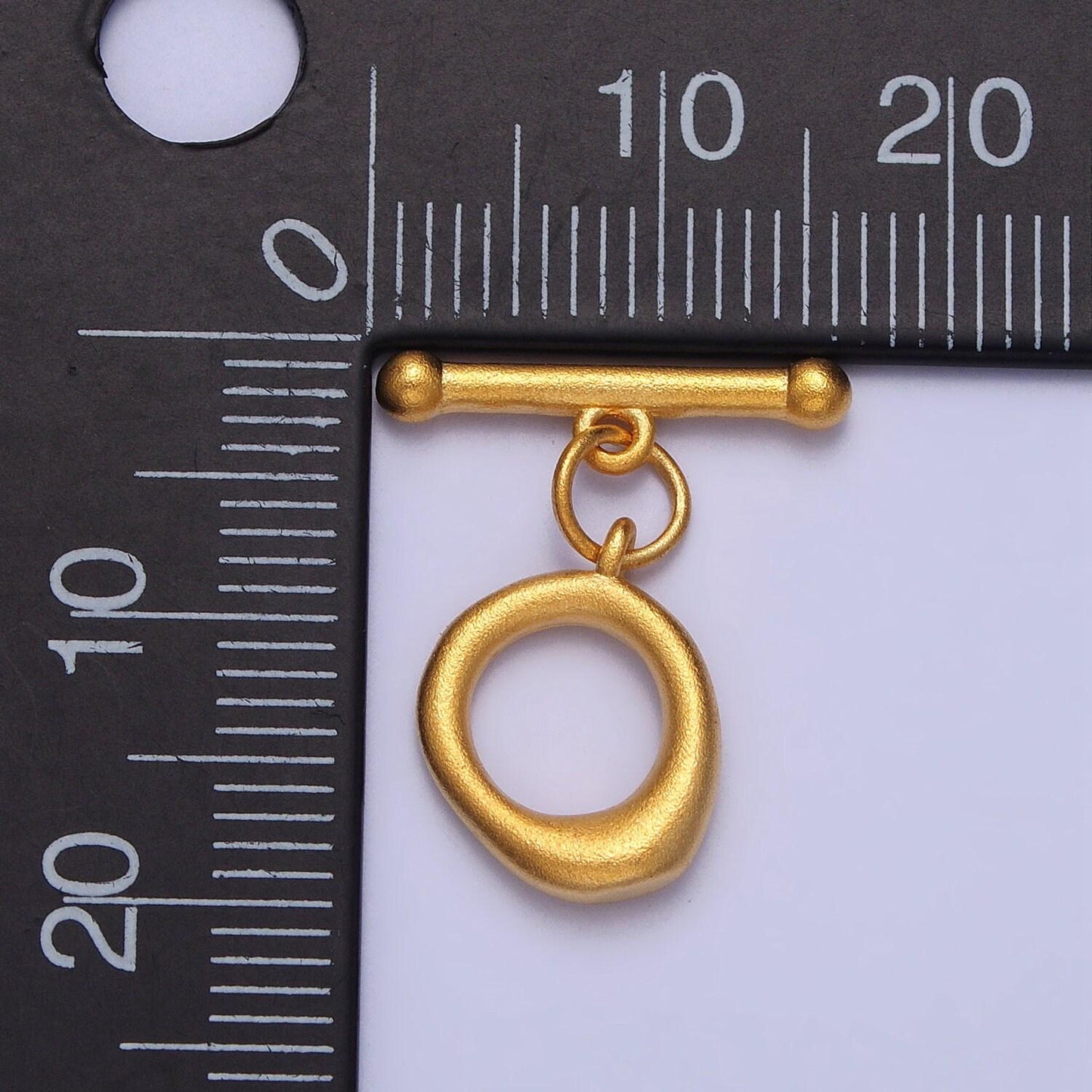 Mini gold round toggle clasp, bracelet necklace jewelry clasps matte gold fancy ot clasp jewelry making supply z073