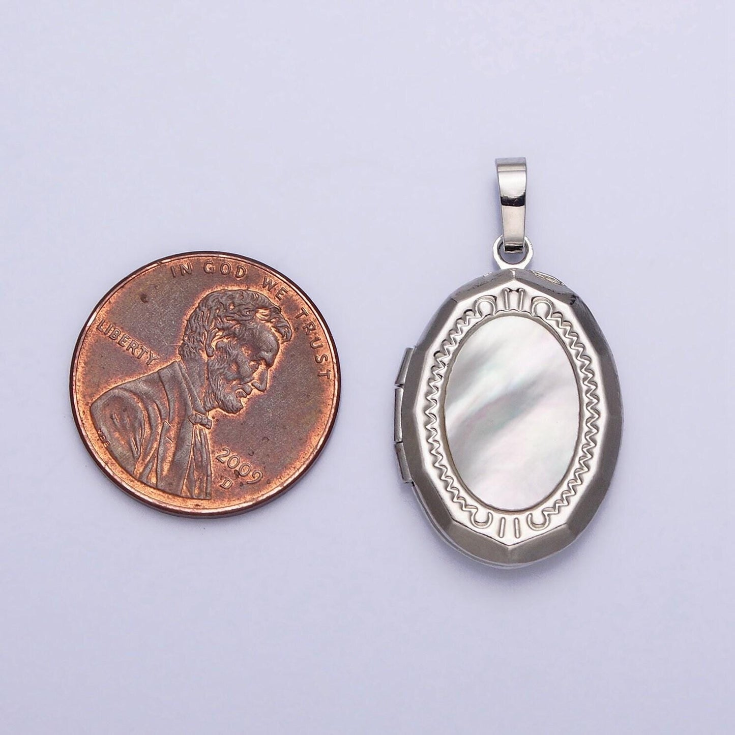 Oval pearl locket necklace pendant silver locket for photo necklace handmade mothers day gift jewelry supply aa367 aa368