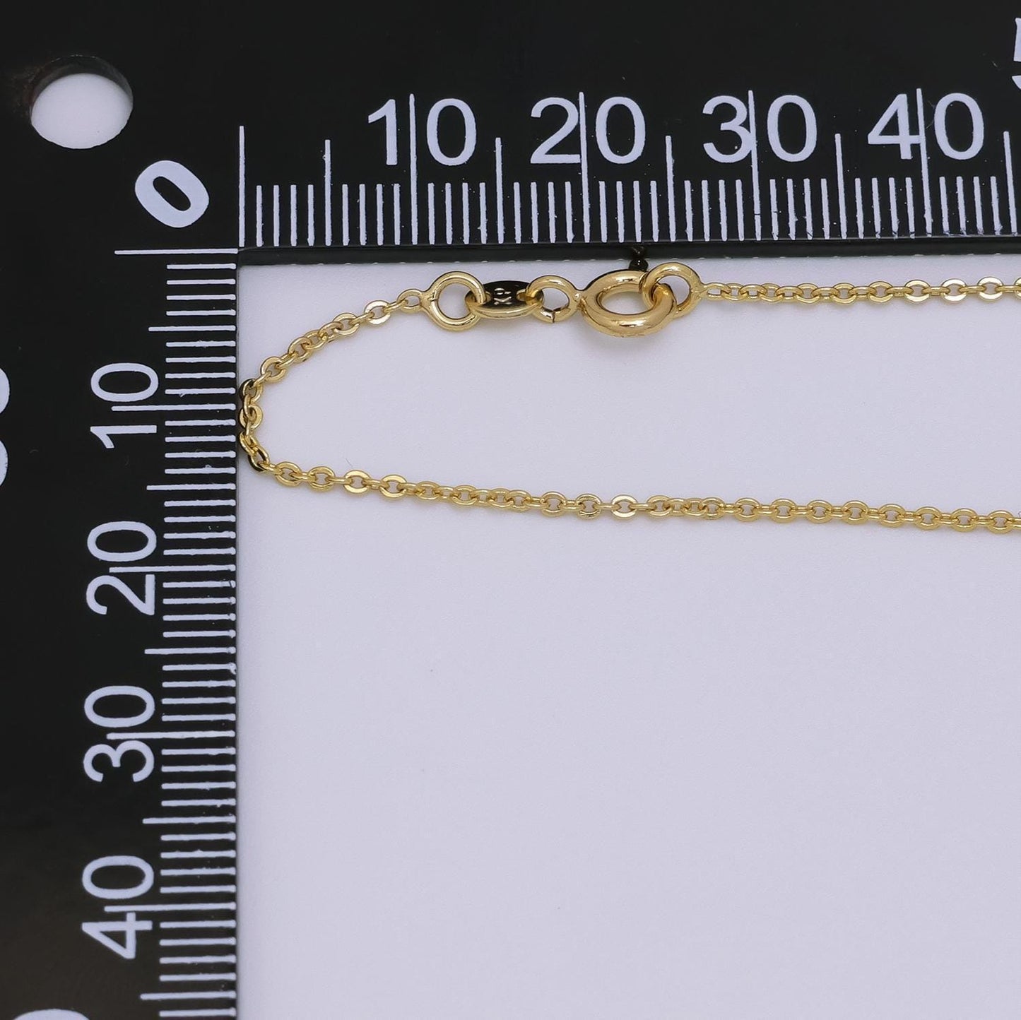 14k gold filled 1.5mm dainty cable chain 17.72 inch layering necklace | wa-2717