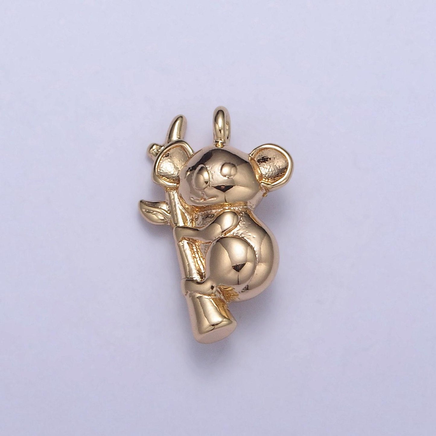 Cute 16k gold filled koala charm animal australia pendant for necklace bracelet earring supply n-355