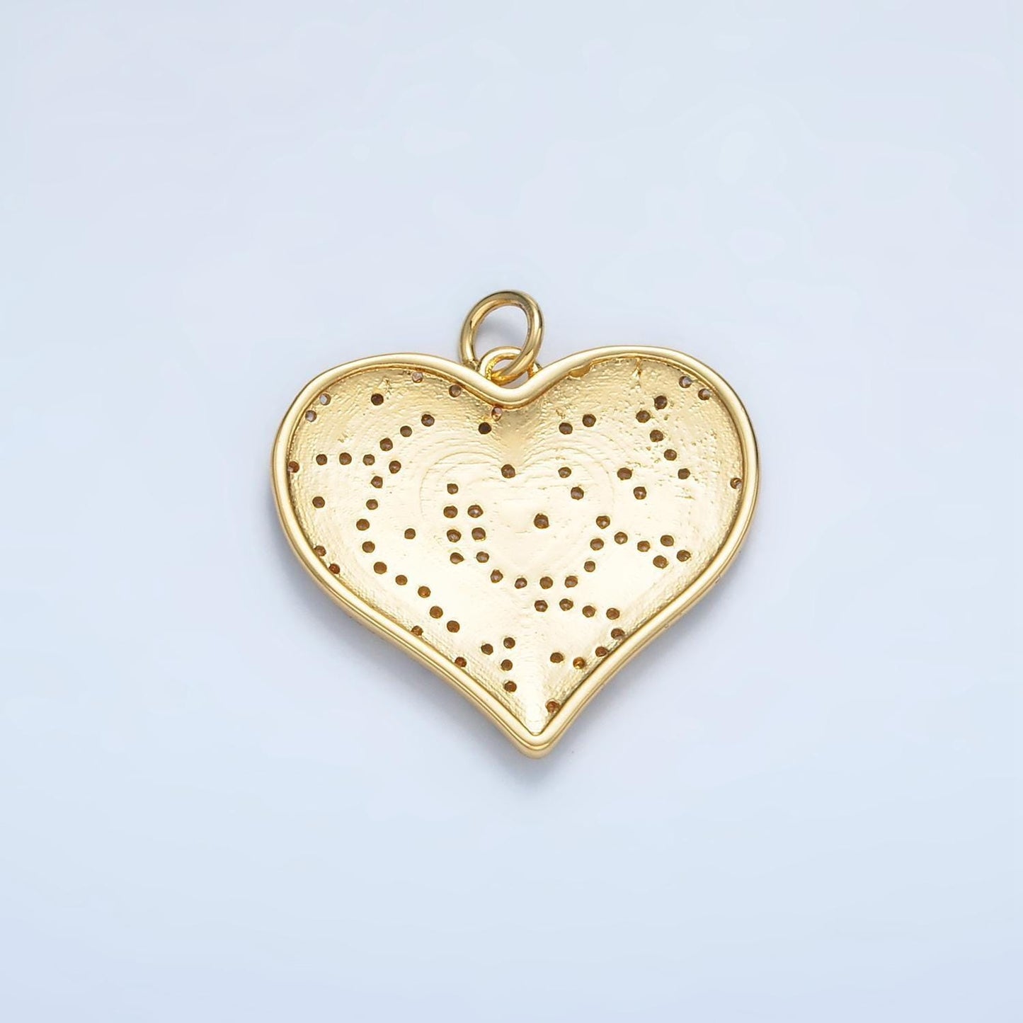 Dainty 14k gold filled leopard panther charm heart micro pave pendant for diy jewelry making gold animal jewelry m911