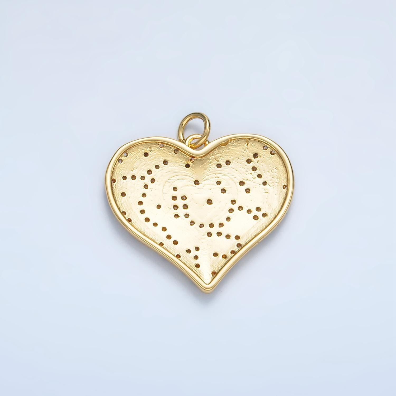 Dainty 14k gold filled leopard panther charm heart micro pave pendant for diy jewelry making gold animal jewelry m911
