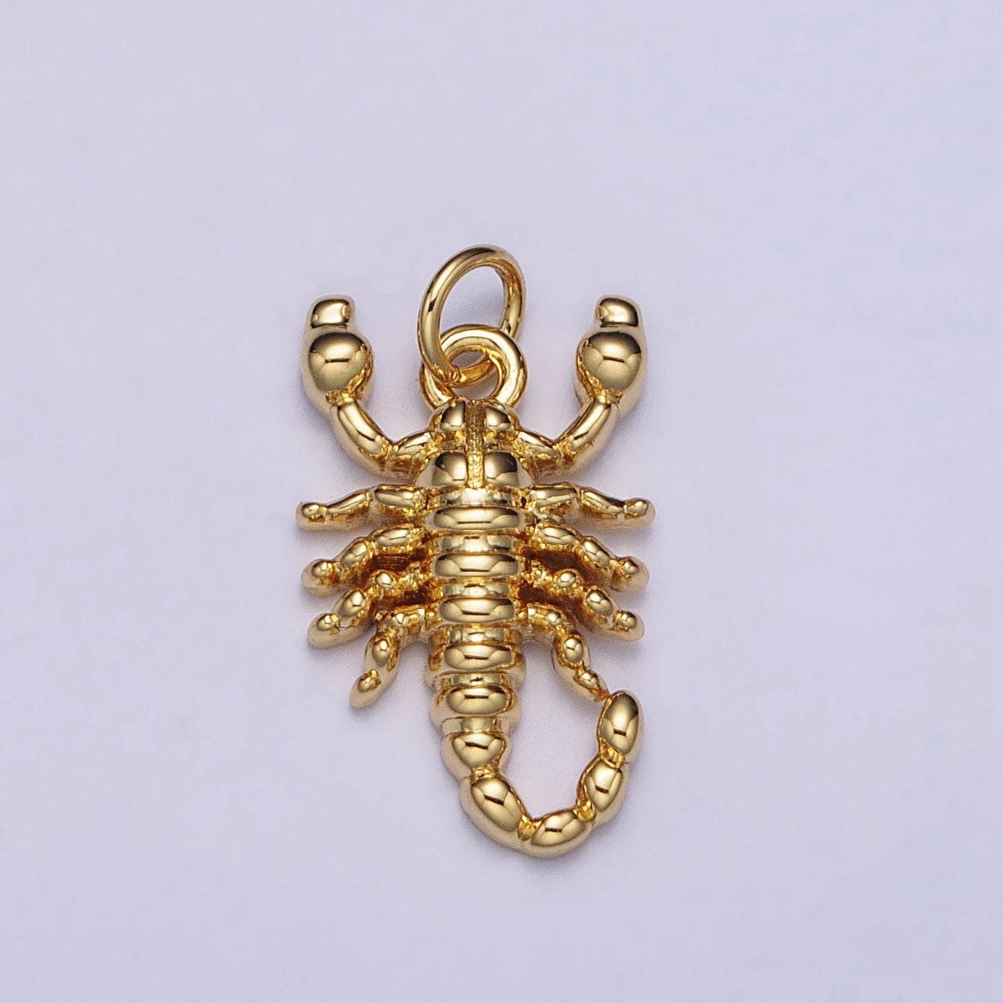 Scorpio charm gold plated over brass animal pendant zodiac charm scorpion dessert silver insect charm inspired ac670