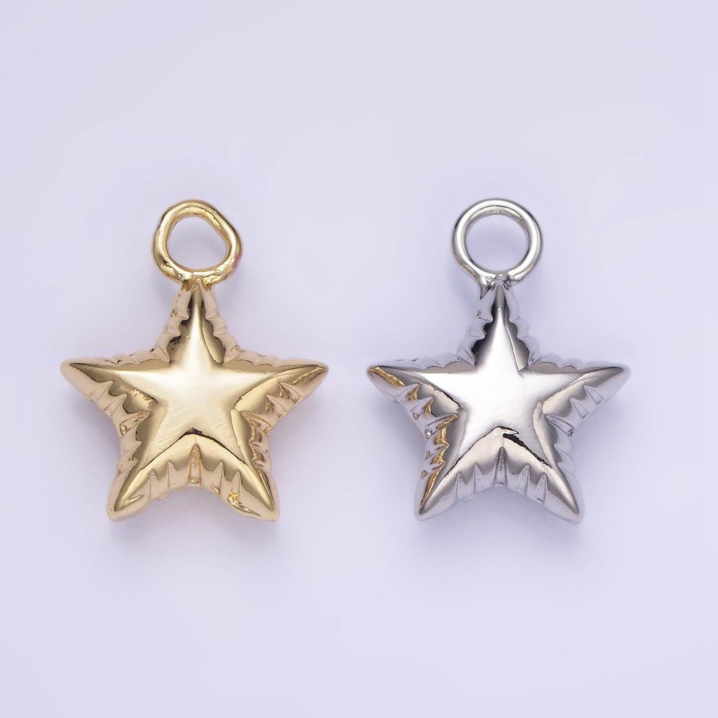 Mini star balloon charm 14k gold filled celestial bubble pendant | w-502