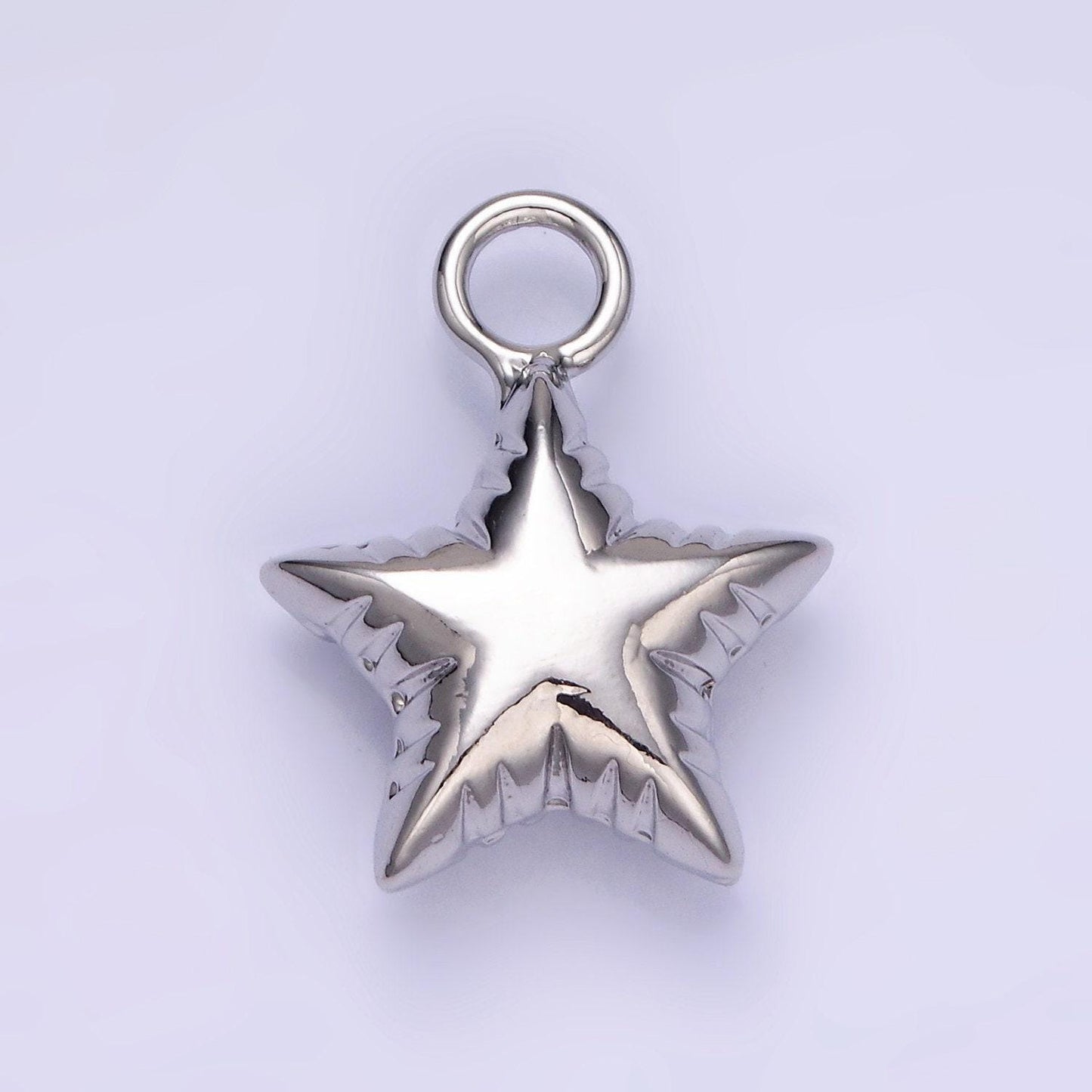 Mini star balloon charm 14k gold filled celestial bubble pendant | w-502