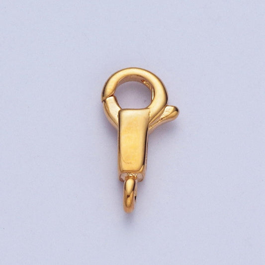 1pc 24k and 14k gold lobster clasp, round head long rectanglular body lobster clasp for jewelry making | l-870, l-871, l-918