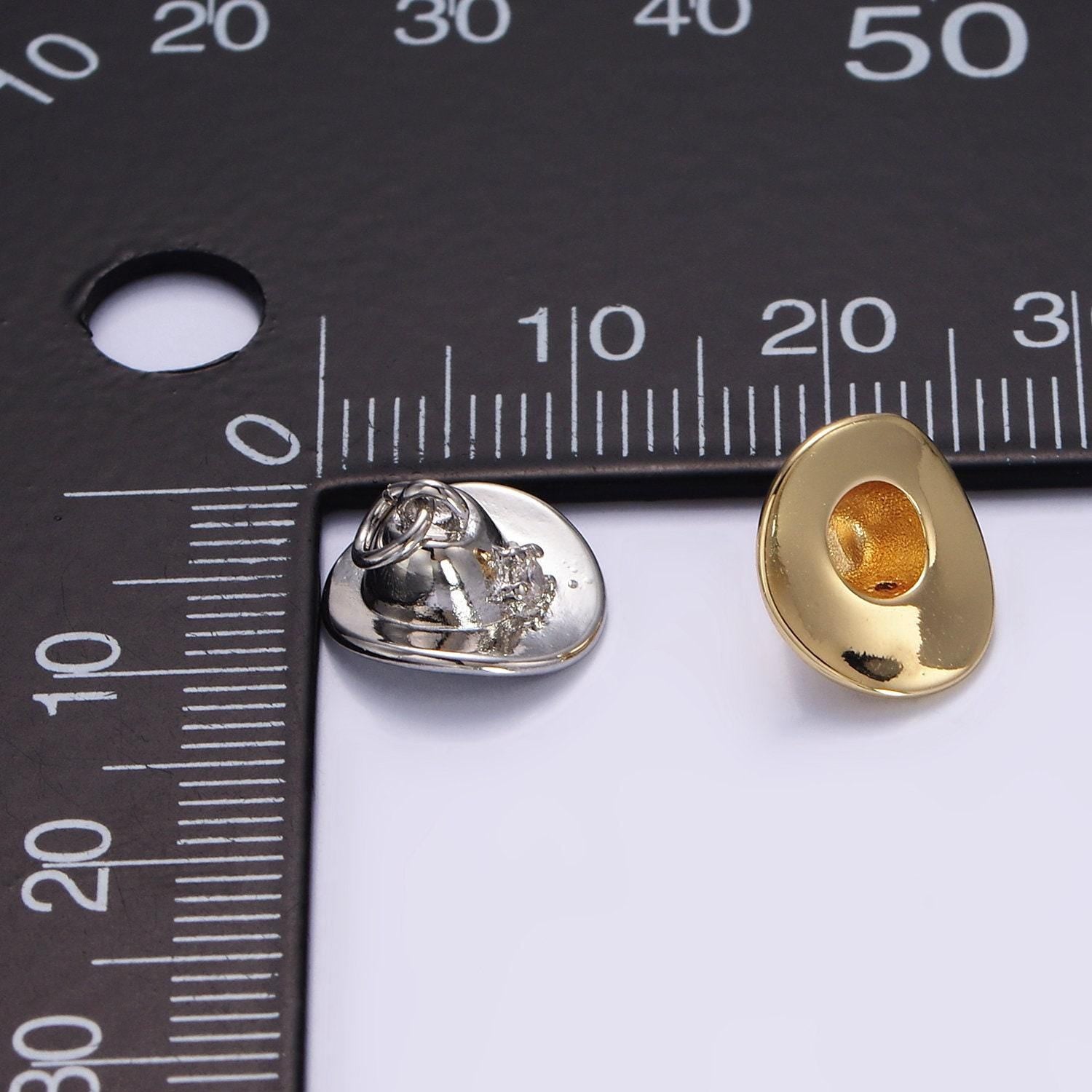 Cowboy hat 3d design gold pendant cubic star western hat 18k gold filled charm craft supplies for necklace bracelet jewelry e391
