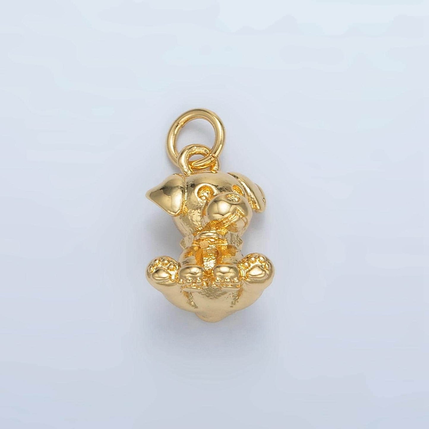 Mini dog charm little paw puppy doggie pendant ag895