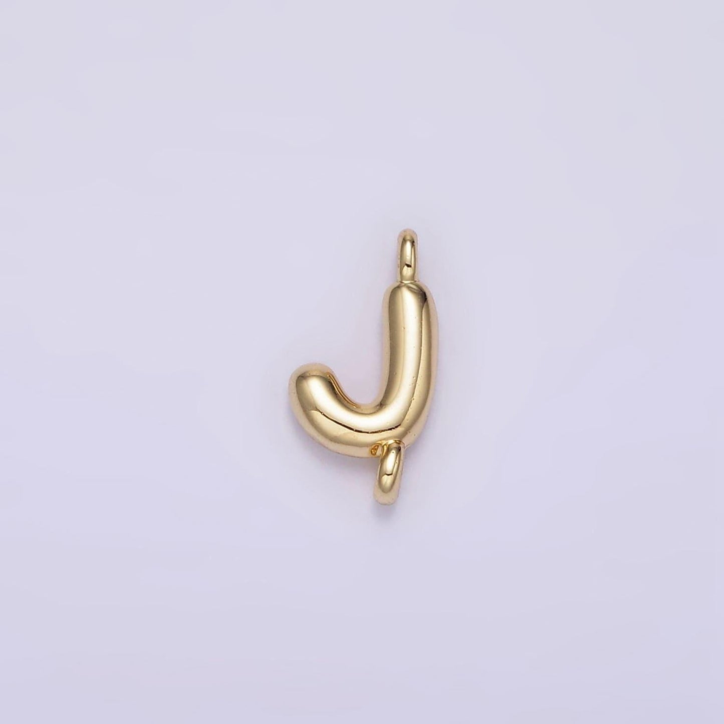 Mini gold filled bubble alphabet a-z charm connectors for bracelet necklace jewelry making supply | a1539-a1551