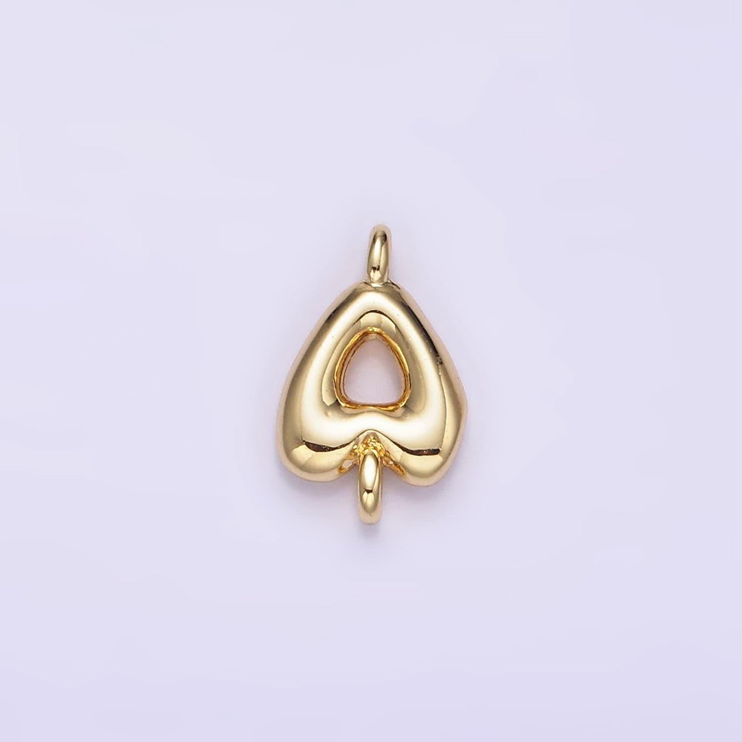 Mini gold filled bubble alphabet a-z charm connectors for bracelet necklace jewelry making supply | a1539-a1551