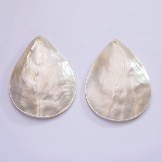 1x natural tear drop white mop mother of pearl shell pear disc pendant for mermaid beach under the sea jewelry inspired one of a kind