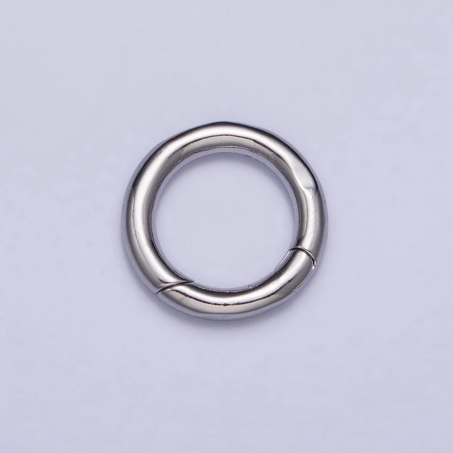 Dainty gold spring gate ring, push gate ring 10, 15 mm round circle ring charm holder gold clasp for jewelry clasp z-340