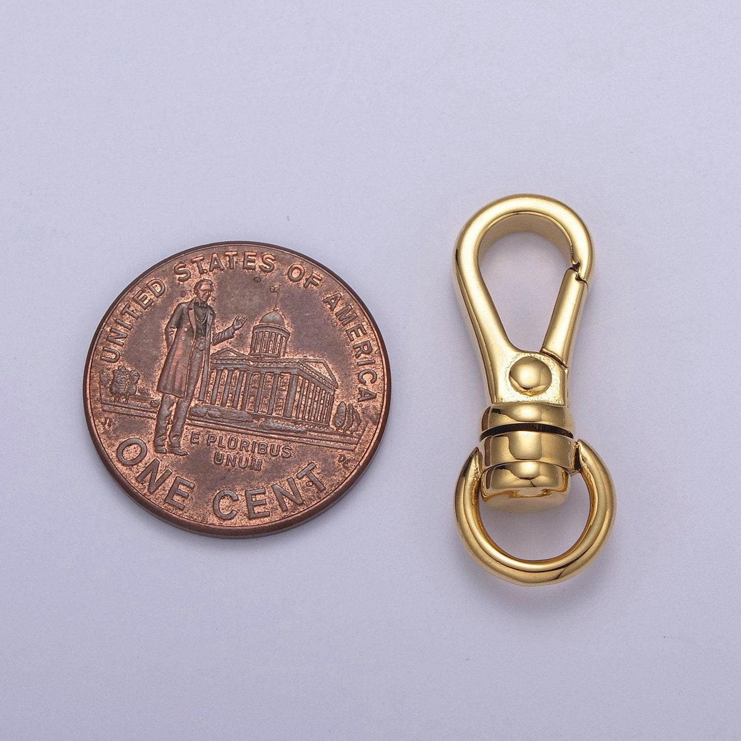 Gold filled push in clasp, plain lobster clasp, enhancer link for Bag Charm Component l-662 l-663