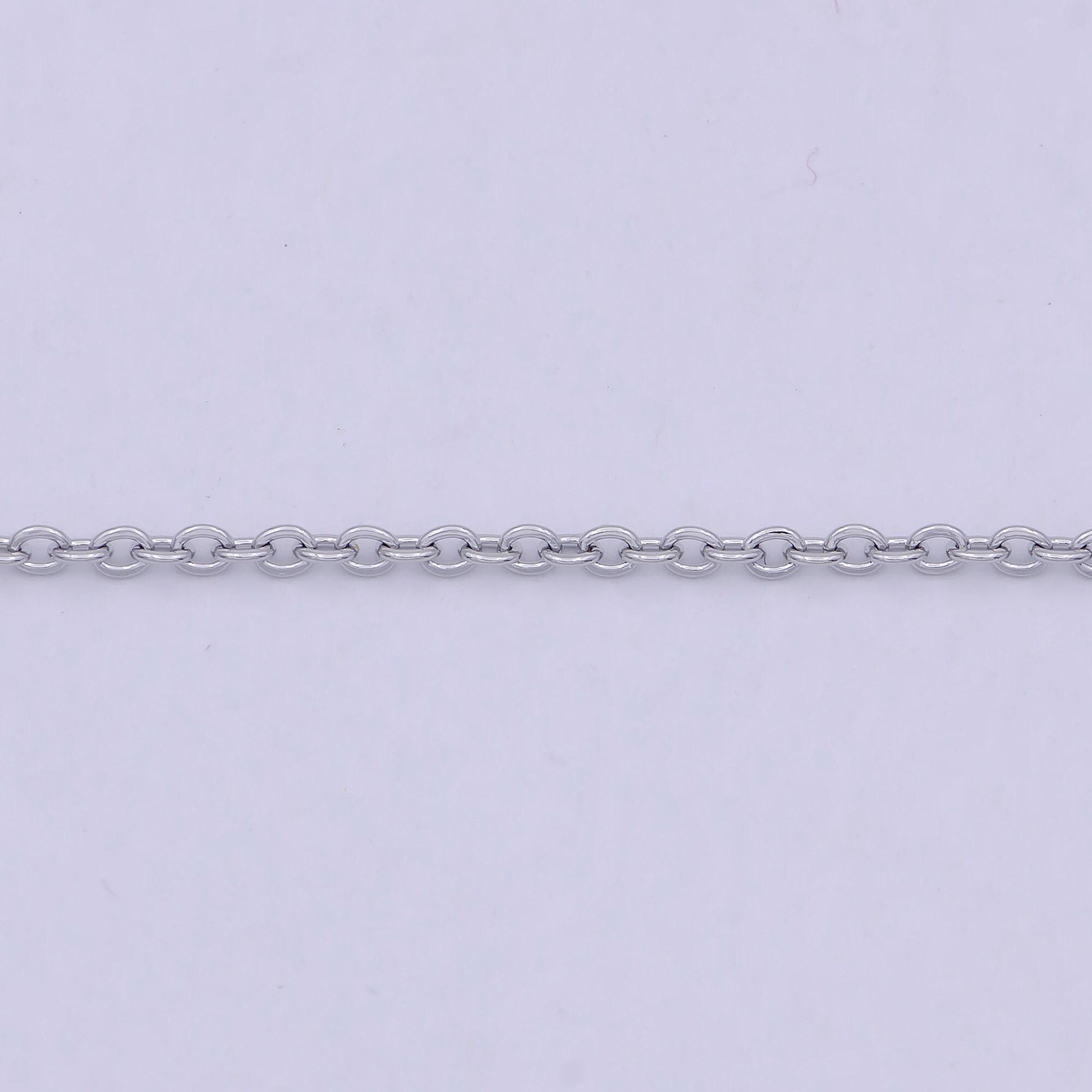Dainty silver chain finished chain everyday chain, simple silver chain ready to wear 18.5 inch wa-794