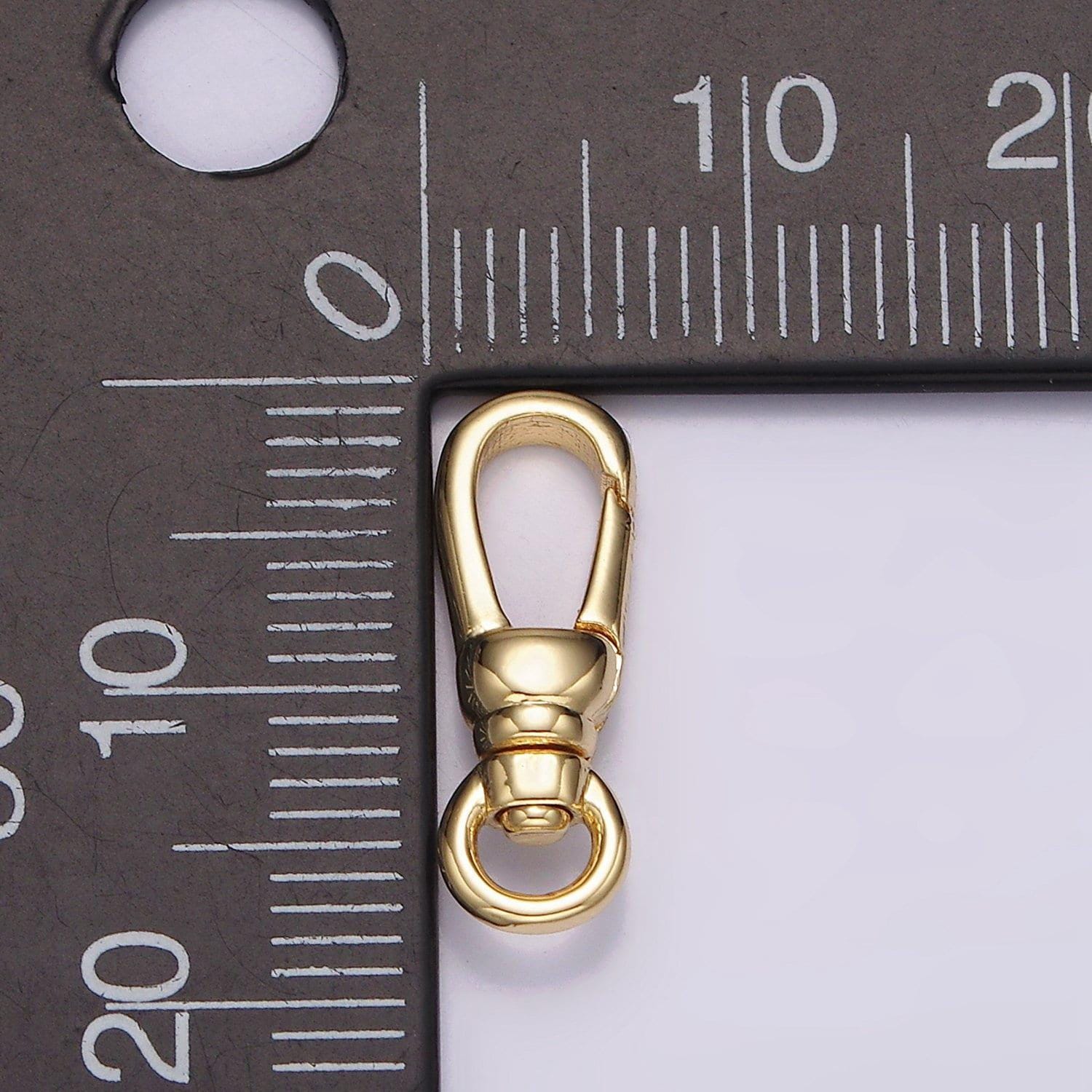 14k gold filled lobster swivel clasps, 18mmx6mm clasps in gold color z-638