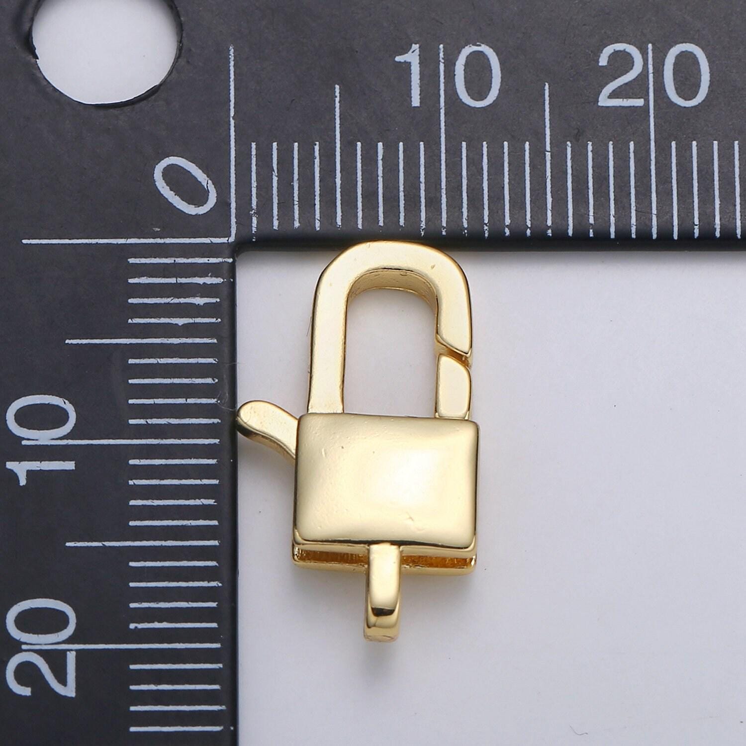 1pc wholesale lobster clasp 24k gold , square lobster claw for jewelry making, size 19.1mmx11.6mm and 38mm x 17.5mm supp-1116, f-507