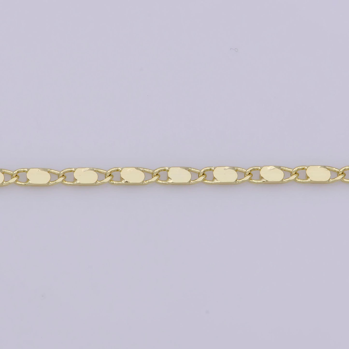1pc 17.7'' ready to use gold unique necklace chain, layering plate lock chain dainty necklace, perfect for pendant necklace, wa-279