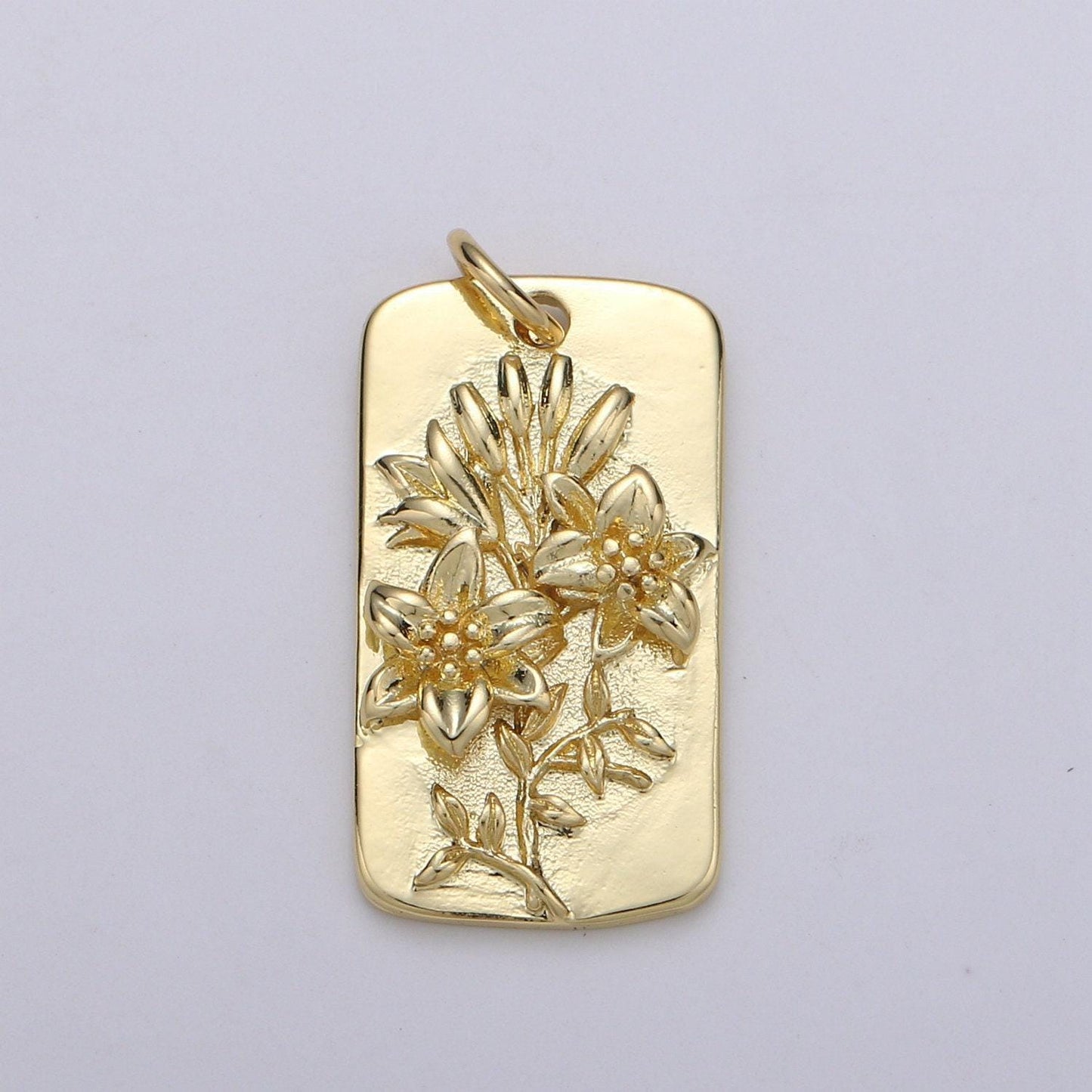 1x gold flower charms, wild flower pendant, dainty flower charm, sun flower poppy daisy hibiscus charm for necklace floral jewelry, d-750