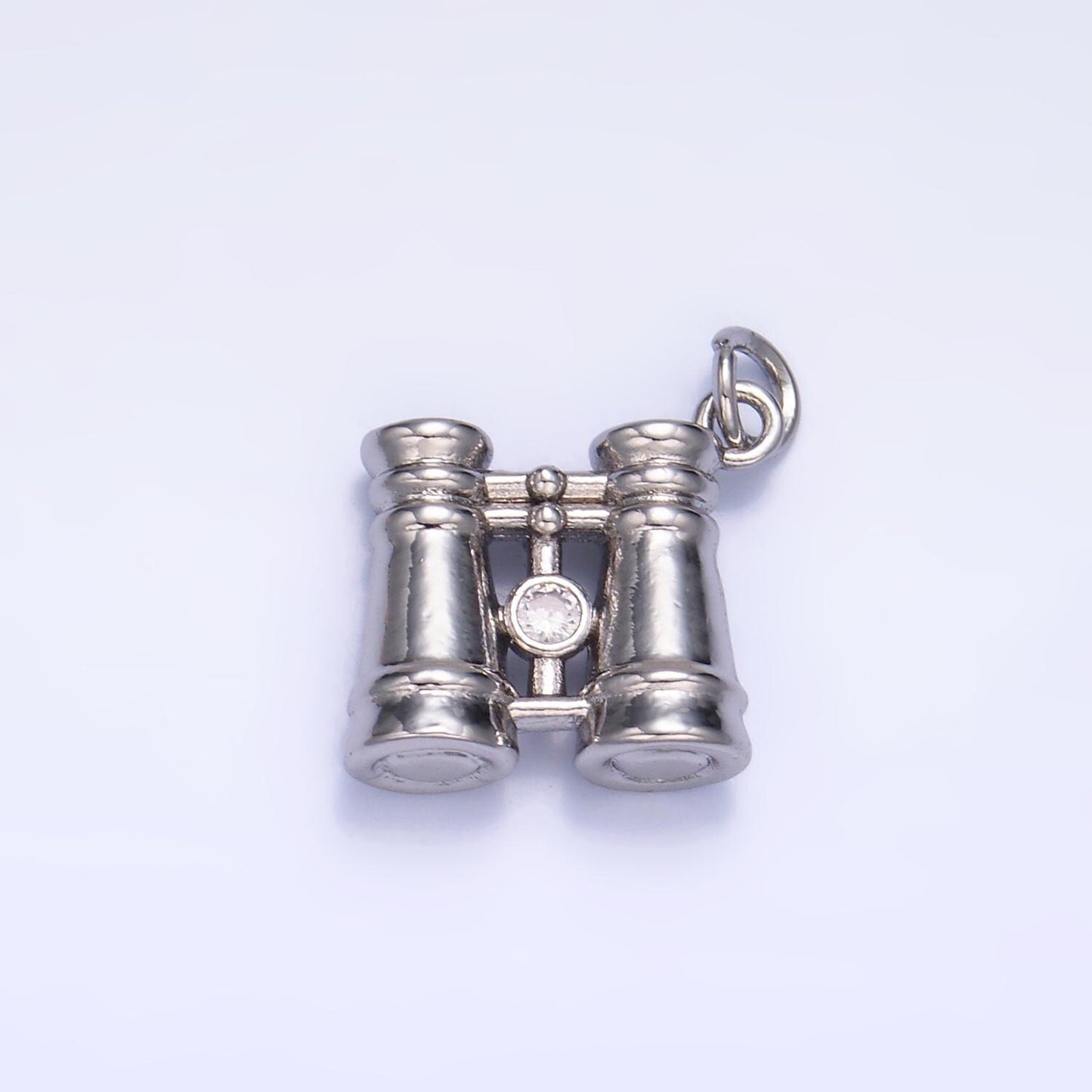 24k gold filled Binocular charm small telescope charm for travel Camping girl scout jewelry inspired W368