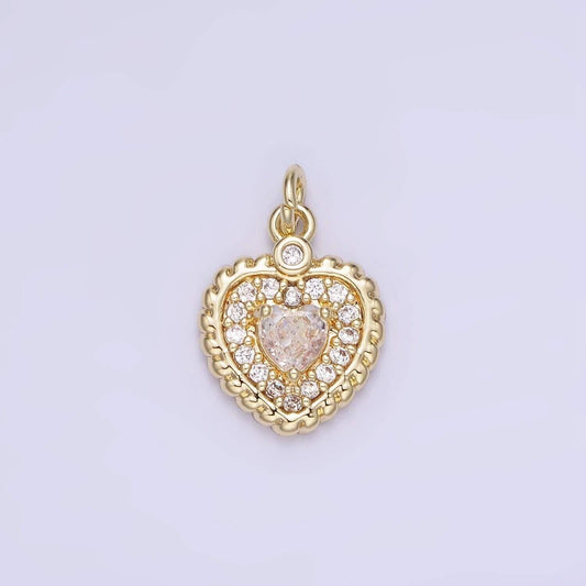 Mini gold heart pendant necklace 14k gold filled heart charm necklace micro pave love, heart charm necklace bracelet earring supply ag721