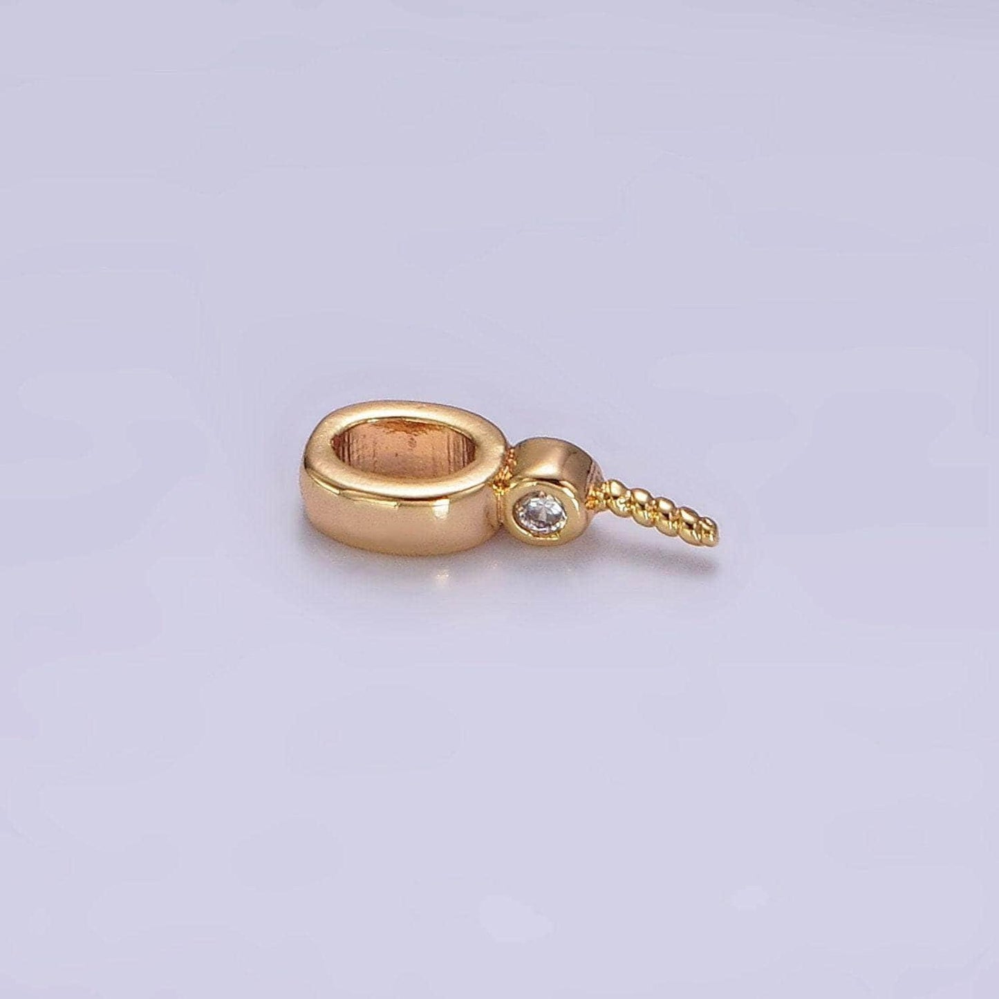 18k gold filled plain peg bail hold for half drill pearl and bead bail charm jewelry findings supplies z515