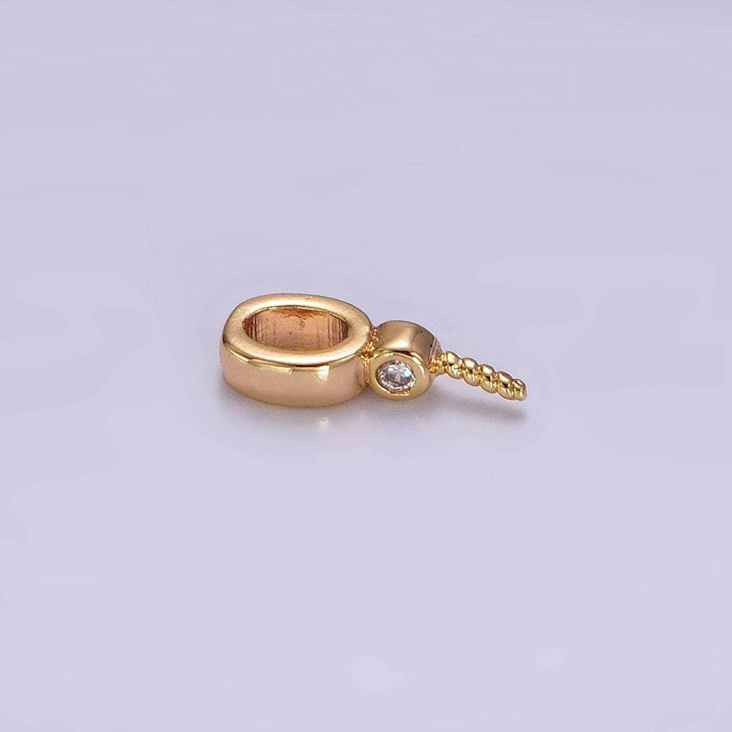 18k gold filled plain peg bail hold for half drill pearl and bead bail charm jewelry findings supplies z515