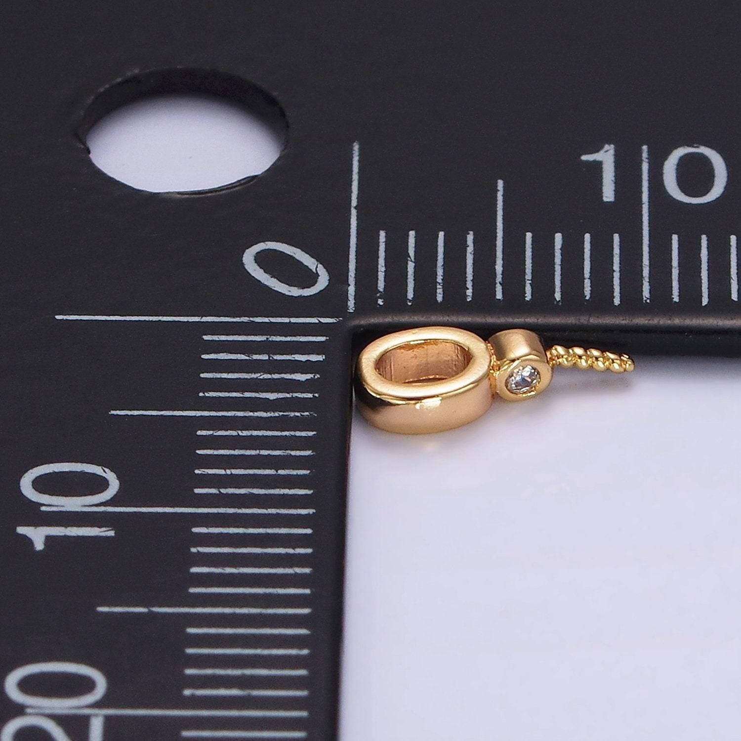 18k gold filled plain peg bail hold for half drill pearl and bead bail charm jewelry findings supplies z515