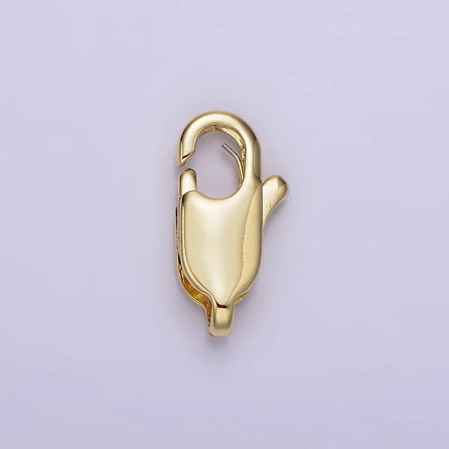1pc wholesale 14k gold filled 13.5mm, 12mm, 10mm, 9mm lobster claw clasps closure jewelry findings supply | z525 - z528